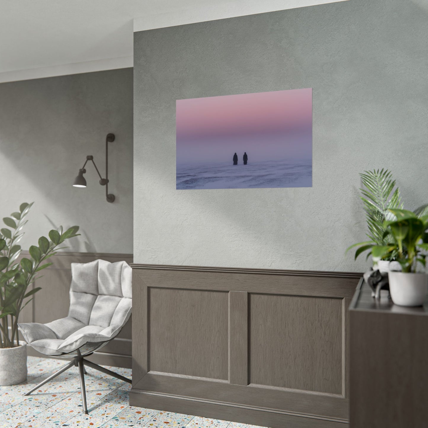 Without Words: Best of Modest Mussorgsky Art Print- Winter Art Poster, Russian Composer Print, Sunrise and Sunset Poster