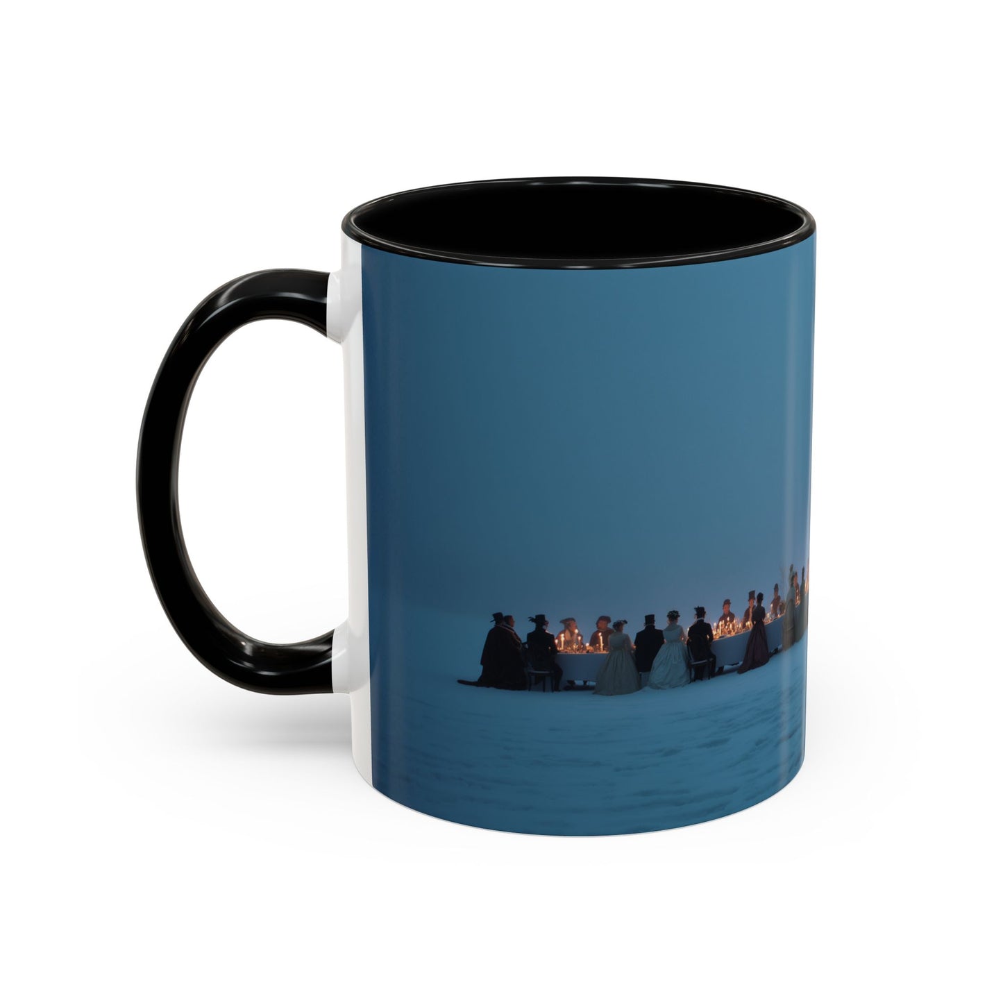 Christmas Dinner Mug (USA) - Holiday Mug, Elegant Classical Music Mug, Community Mug, Celebration Mug, Holiday Traditions Mug