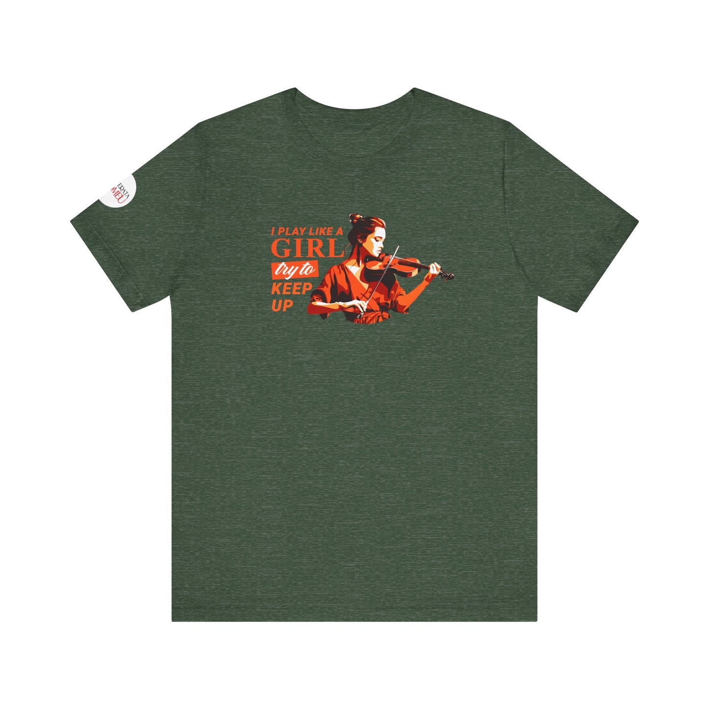 Play like a Girl - Violin T-Shirt: Camerata Romeu Shirt, Play like a Girl T-Shirt, Orchestra Shirt, Female Musician Shirt, Violin Tee