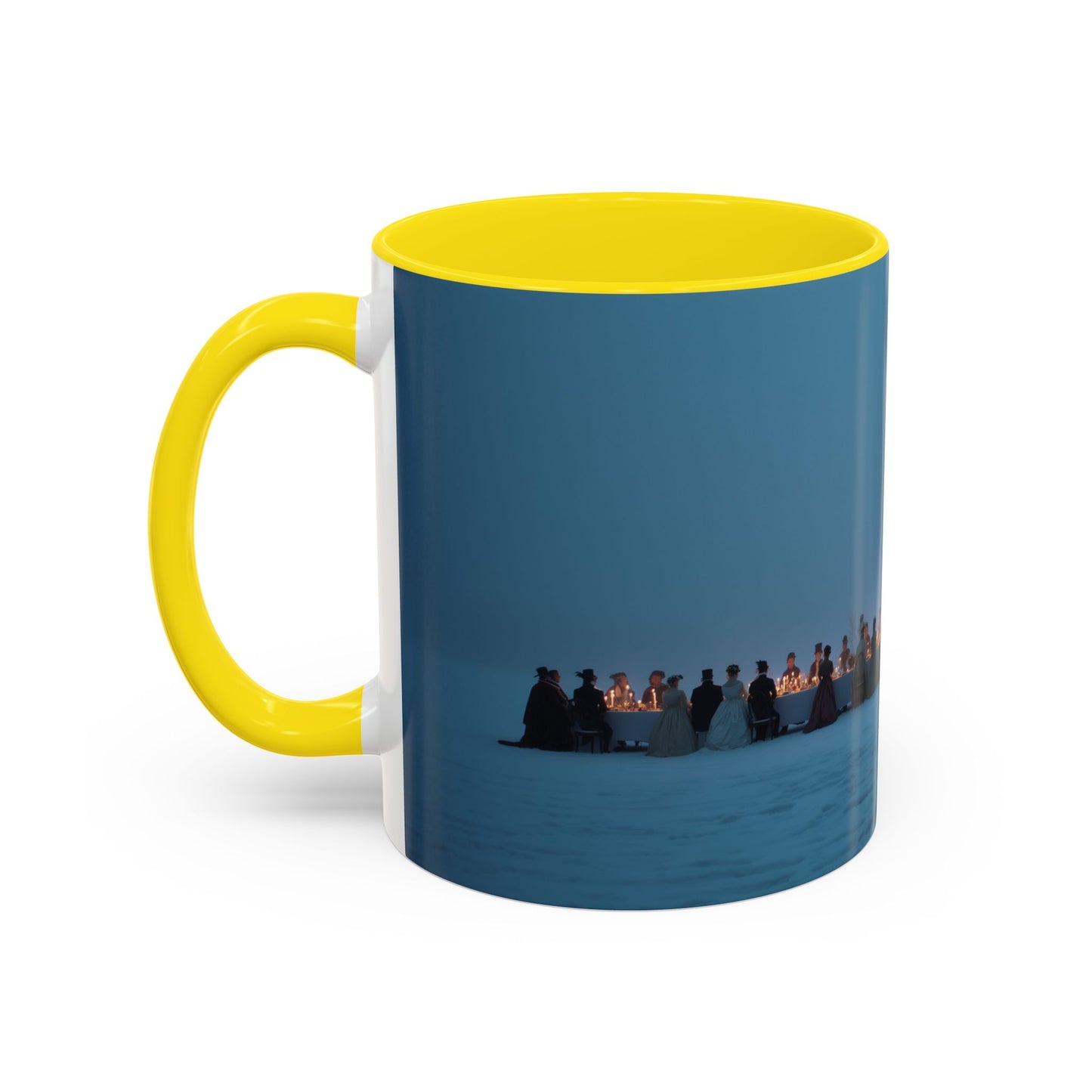 Christmas Dinner Mug (USA) - Holiday Mug, Elegant Classical Music Mug, Community Mug, Celebration Mug, Holiday Traditions Mug