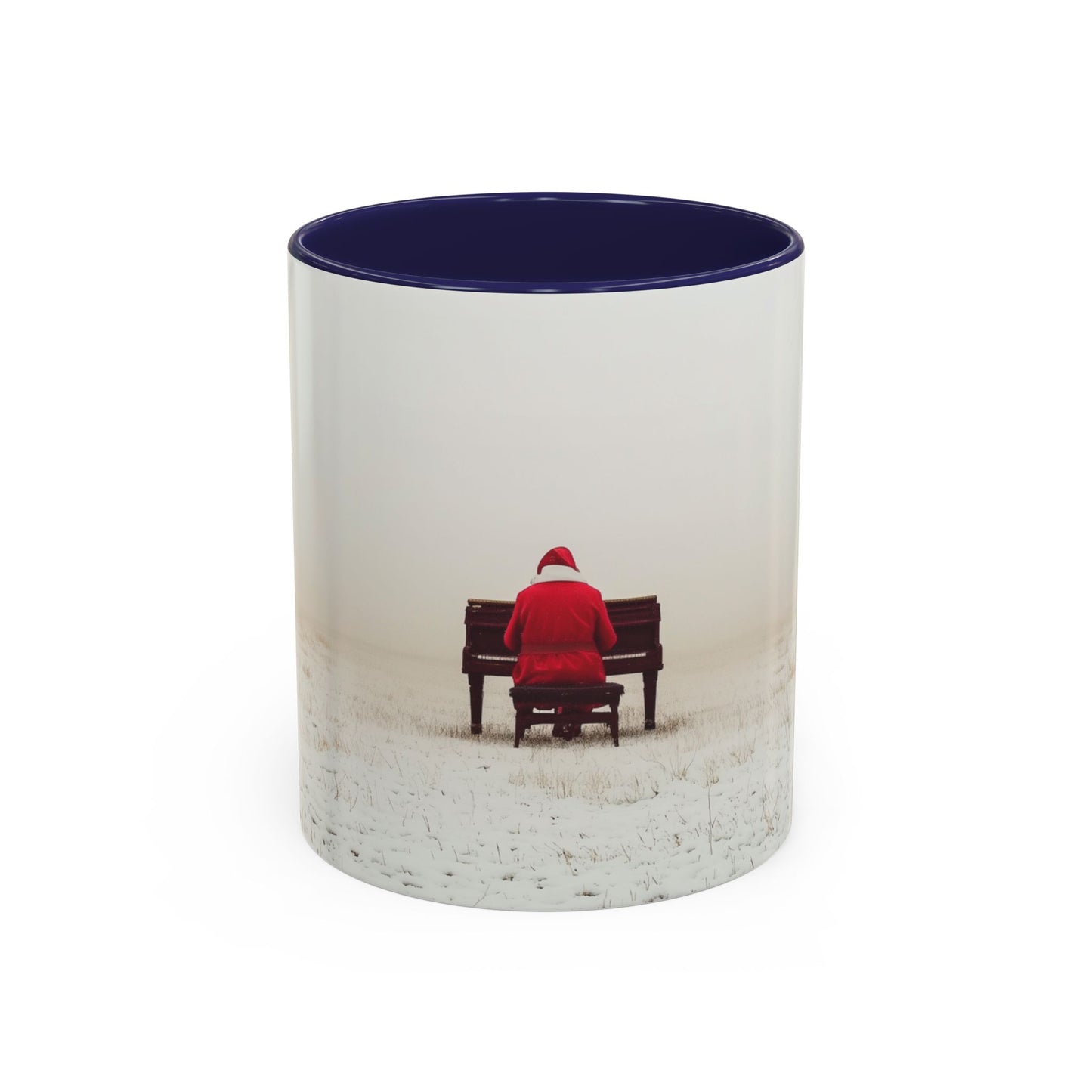 Mozart Christmas Mug (USA) - Santa Mug, Santa Playing Piano Mug, Holiday Mug, Christmas Mug, Winter Mug, Mozart Holiday Mug