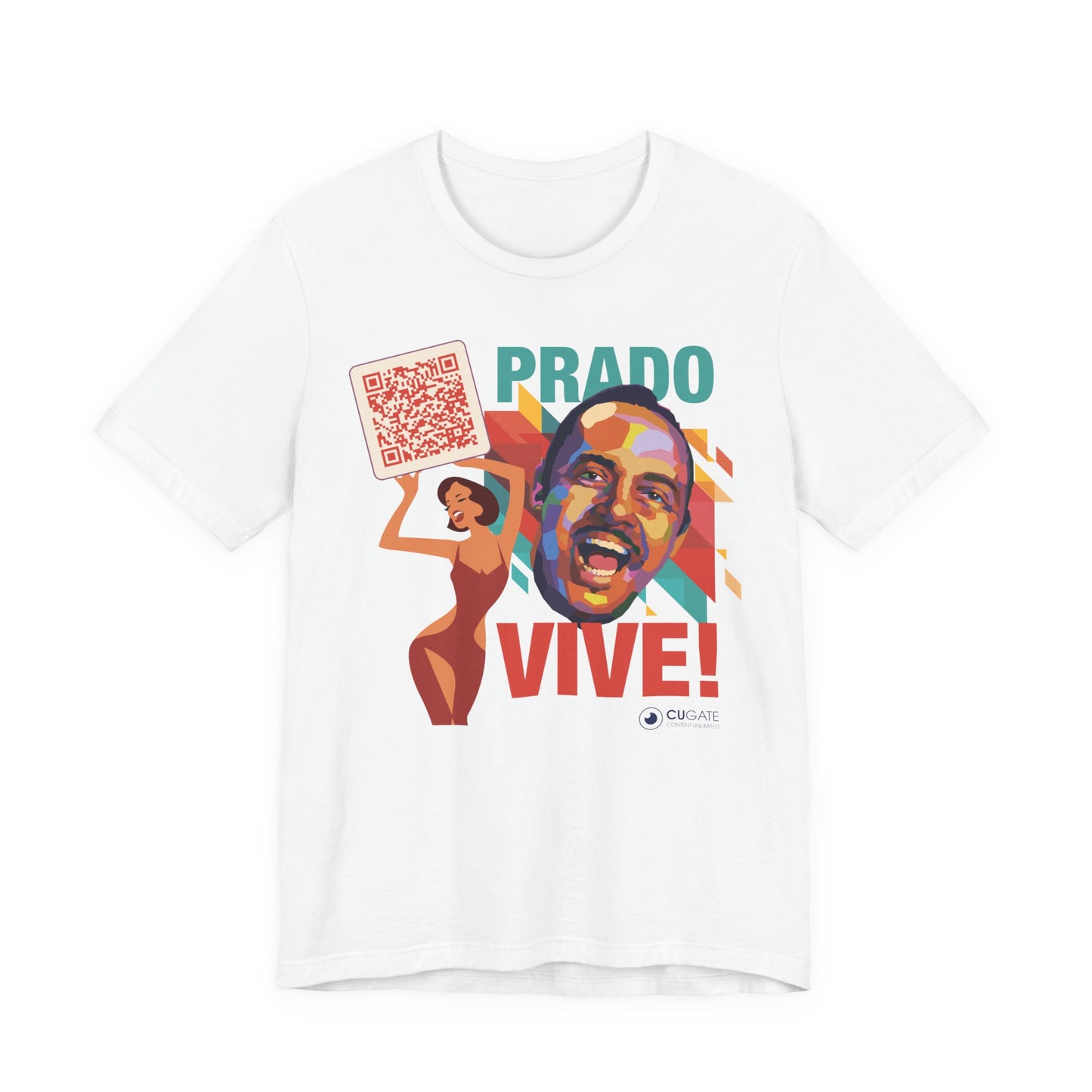Prado Vive T-Shirt- Mambo T-Shirt, Latin Music T-Shirt (QR-Playlist Included), Playlist Tee