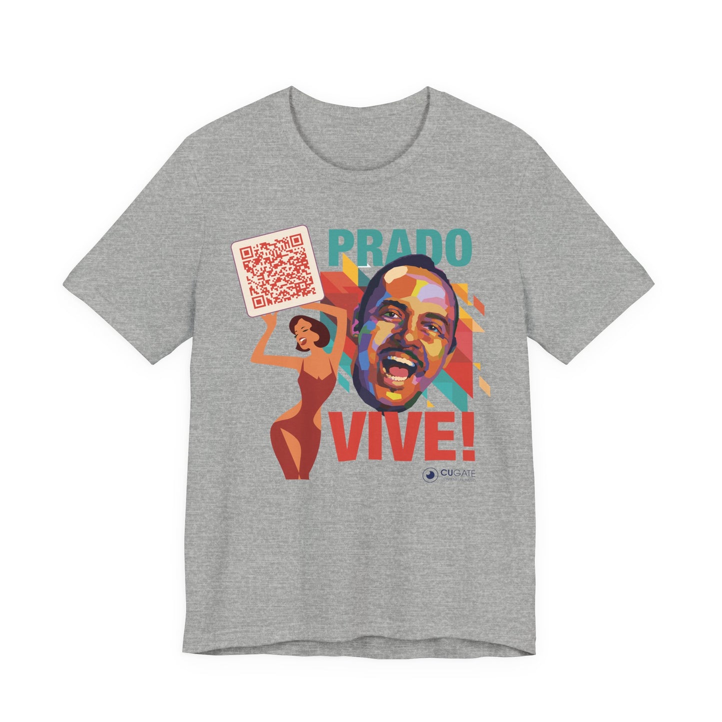 Prado Vive T-Shirt- Mambo T-Shirt, Latin Music T-Shirt (QR-Playlist Included), Playlist Tee