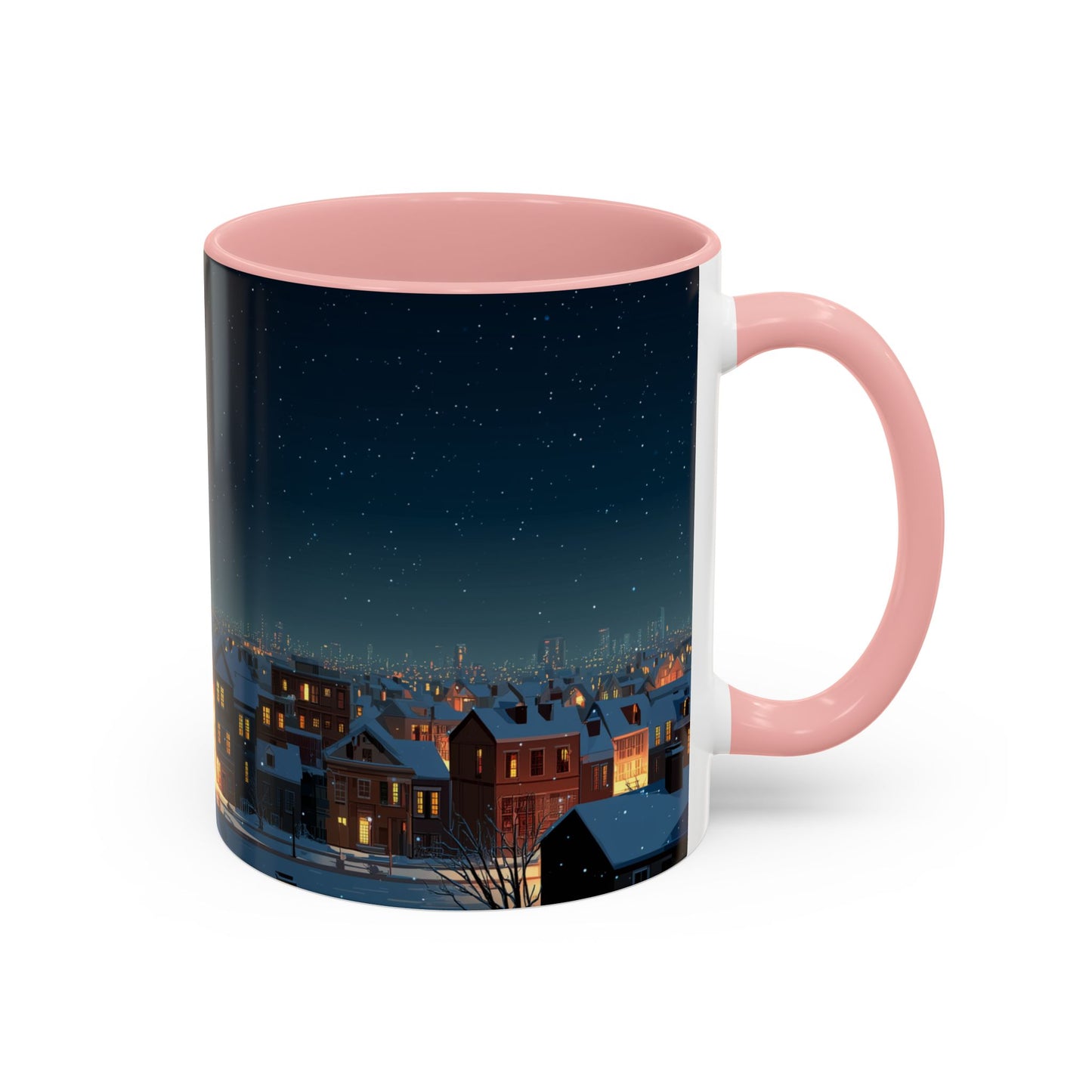 Happy New Year Mug (USA) - Classical Music Celebration Mug, Night Sky Mug, Starry Night Mug, New Year's Resolution Mug