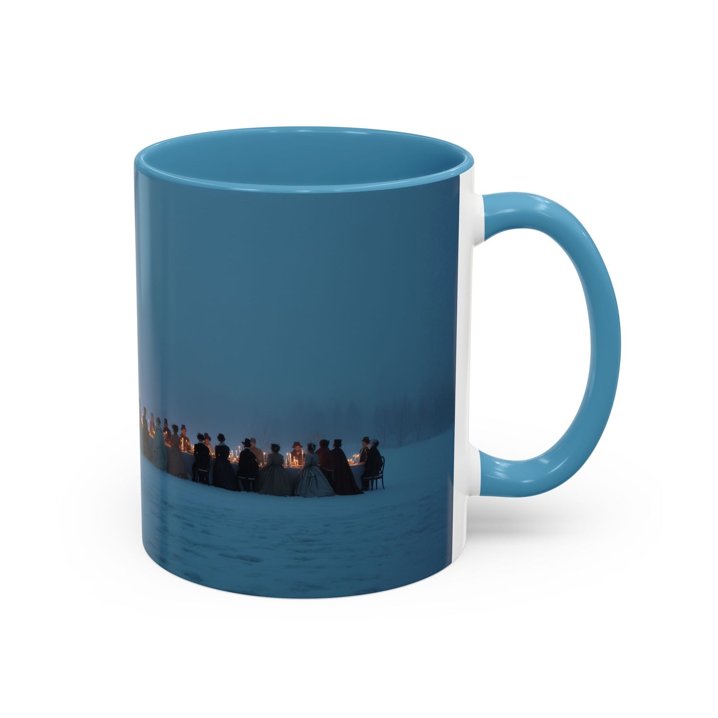Christmas Dinner Mug (USA) - Holiday Mug, Elegant Classical Music Mug, Community Mug, Celebration Mug, Holiday Traditions Mug