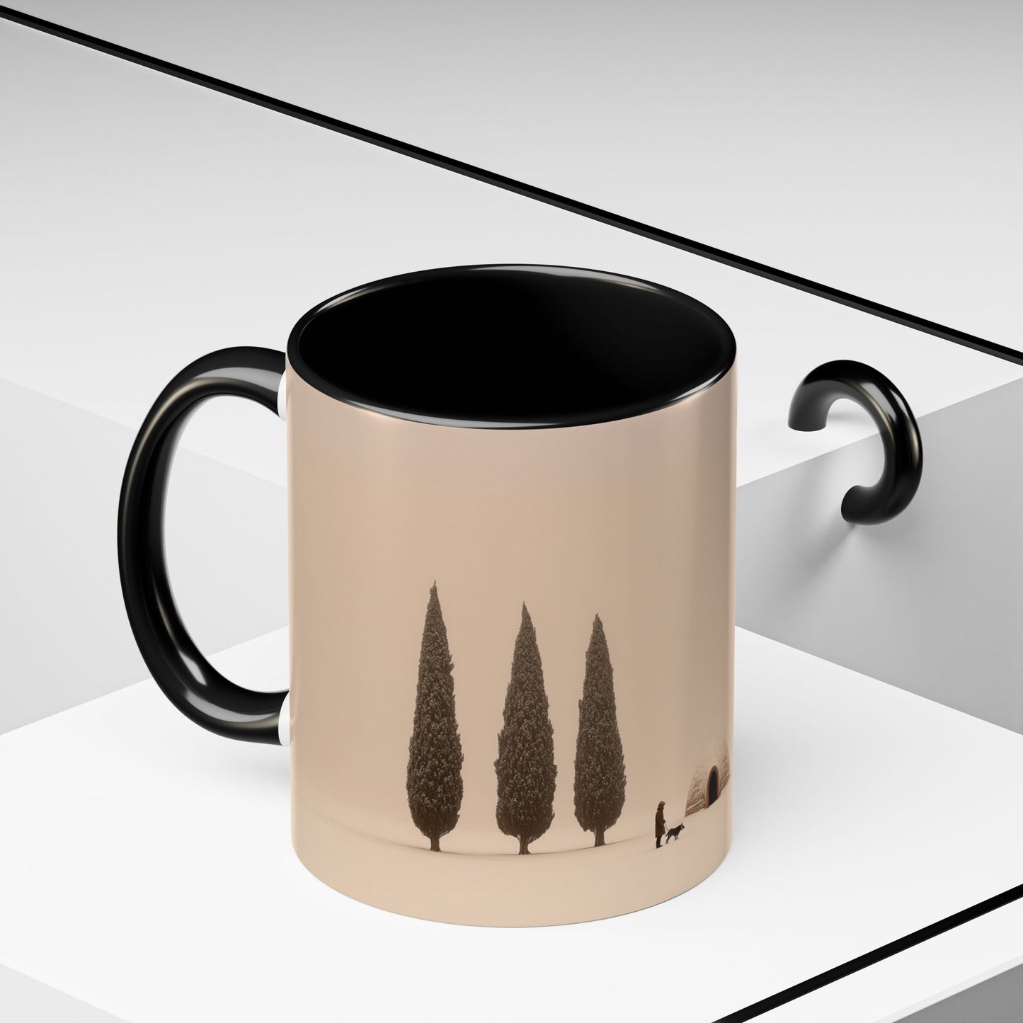 Snowy Days Mug (EU) - Calm Classical Music Mug, Winter Mug, Snow Mug, Mozart Inspired Mug, Bach Inspired Mug