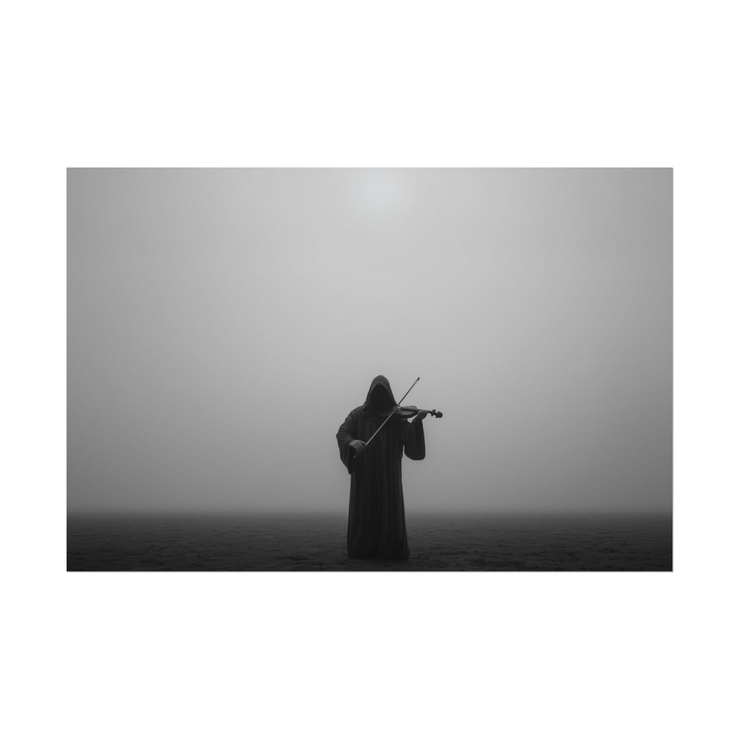 Without Words: Dark Violin - Dramatic Art Print, Violin Poster, Haunting Art Print, Dark Classical Music Poster