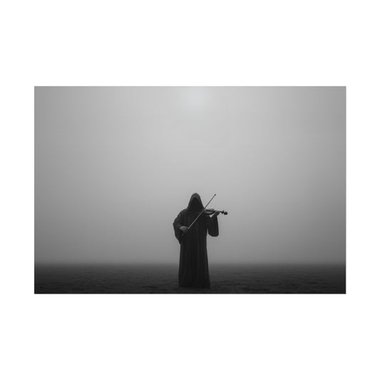 Without Words: Dark Violin - Dramatic Art Print, Violin Poster, Haunting Art Print, Dark Classical Music Poster