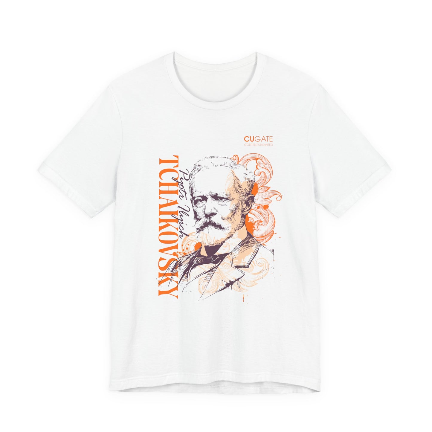 Tchaikovsky T-Shirt (Light): Classical Composer T-Shirt, Classical Music Shirt, Pyotr Ilyich Tchaikovsky Tribute Tee