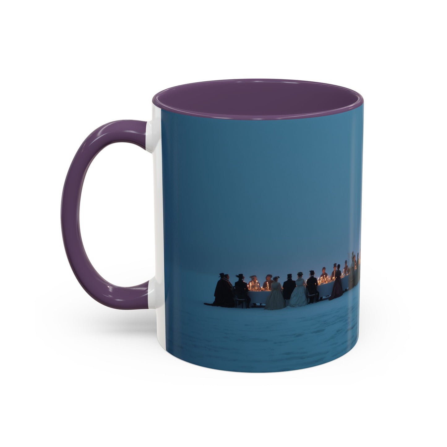 Christmas Dinner Mug (USA) - Holiday Mug, Elegant Classical Music Mug, Community Mug, Celebration Mug, Holiday Traditions Mug