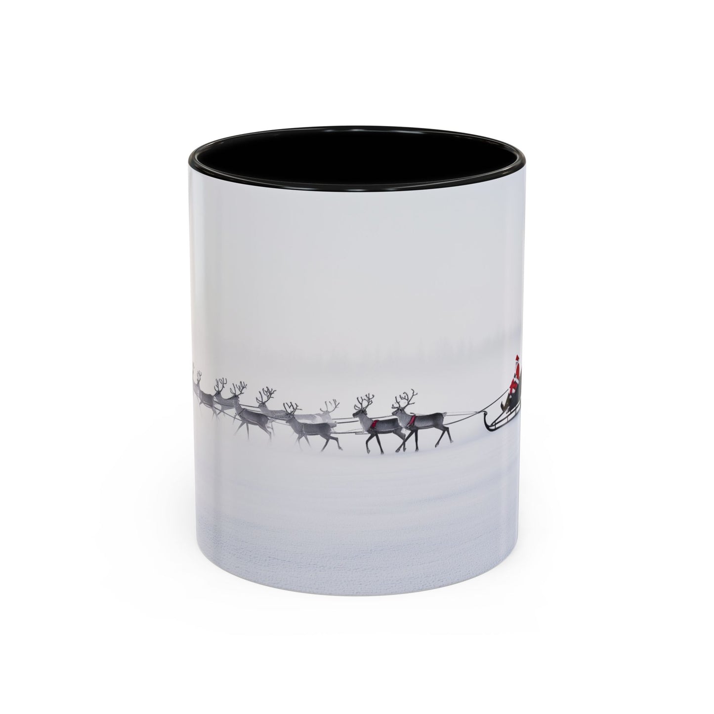 Christmas with Tchaikovsky Mug (EU)- Santa Sleigh Mug, Reindeer Mug, Santa Mug, Tchaikovsky Mug, Winter Mug, North Pole Mug