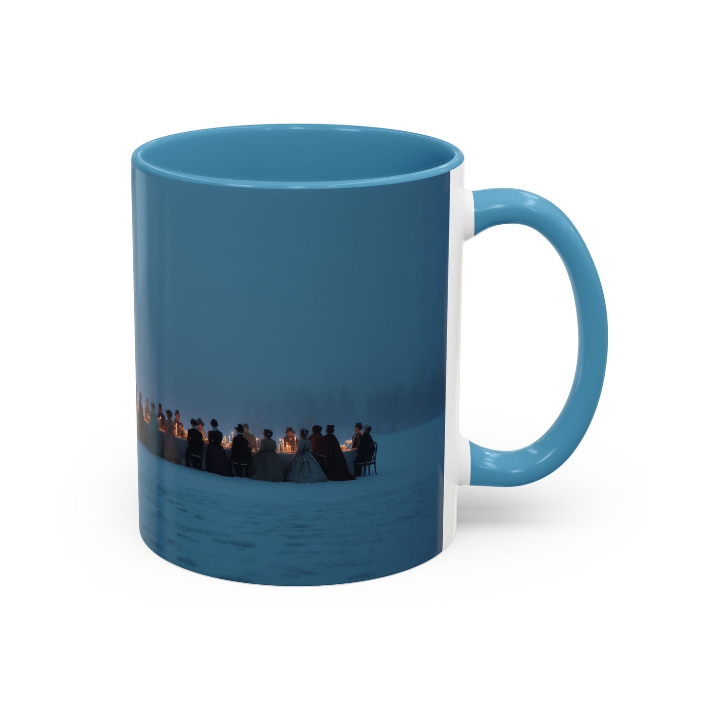 Christmas Dinner Mug (EU) - Holiday Mug, Elegant Classical Music Mug, Community Mug, Celebration Mug, Holiday Traditions Mug