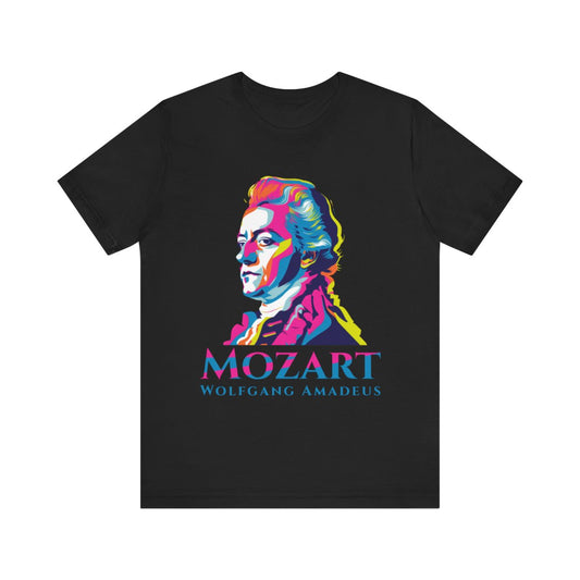Wolfgang Amadeus Mozart T-Shirt Latin Music T-Shirt Gift for Mozart Lovers, Gift for Classical Music Lovers Mozart Printed T-Shirt