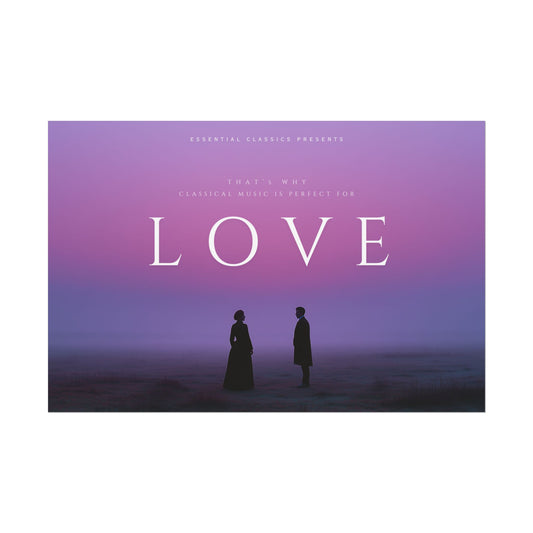 Perfect for Love - Classical Music Print, Romantic Poster, Classical Lovers Print, Emotional Poster, Pride and Prejudice Inspired Print