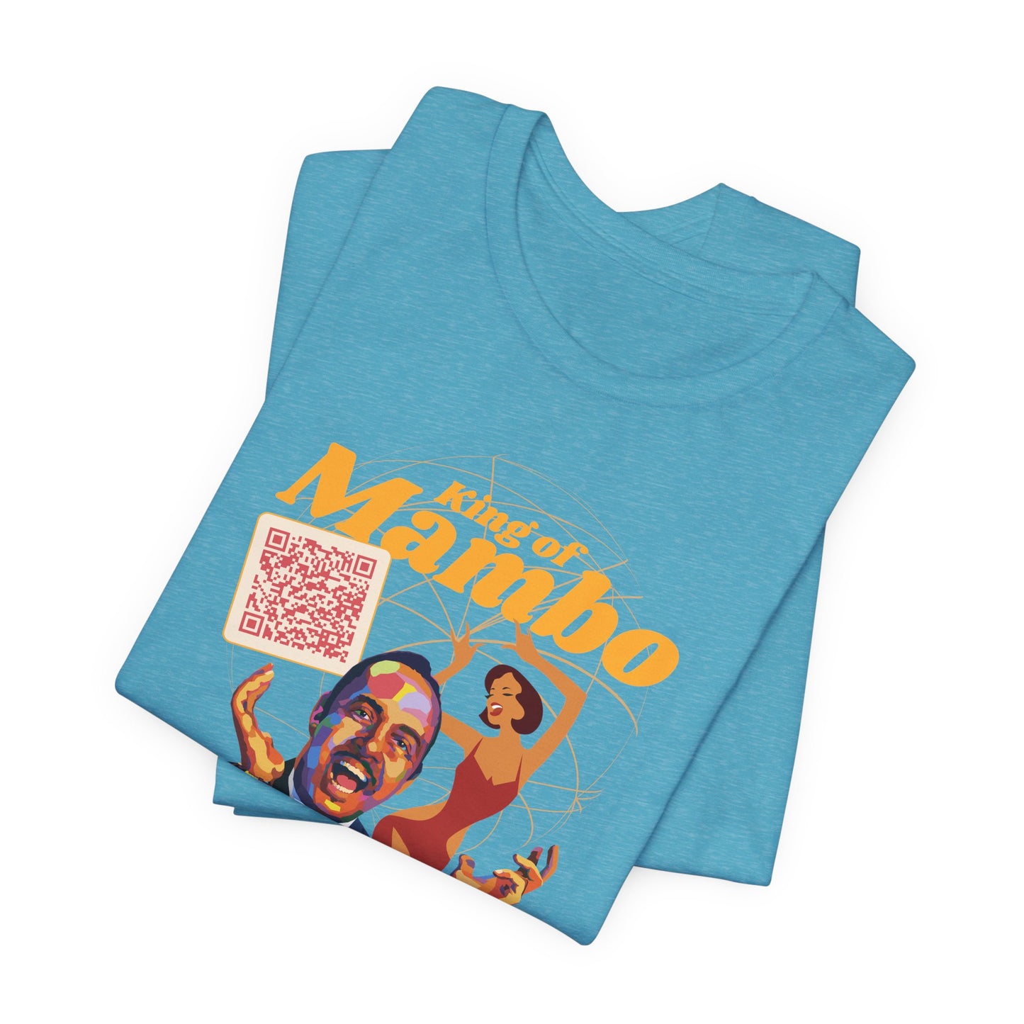 Mambo T-Shirt - Prado Vive T-Shirt, Latin Music T-Shirt (QR-Playlist Included), Latin Music Shirt, Perez Prado Tee