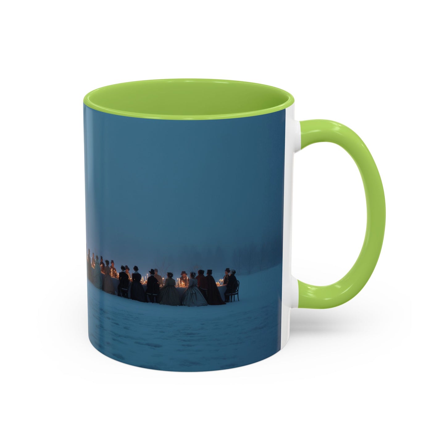 Christmas Dinner Mug (EU) - Holiday Mug, Elegant Classical Music Mug, Community Mug, Celebration Mug, Holiday Traditions Mug