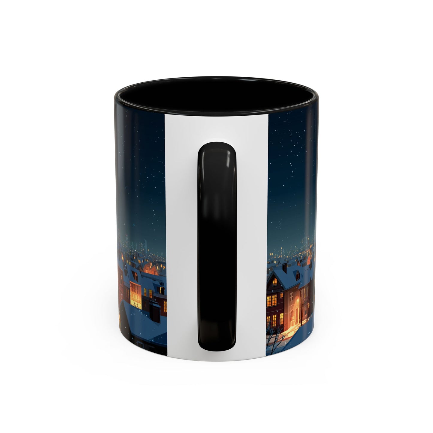 Happy New Year Mug (EU) - Classical Music Celebration Mug, Night Sky Mug, Starry Night Mug, New Year's Resolution Mug