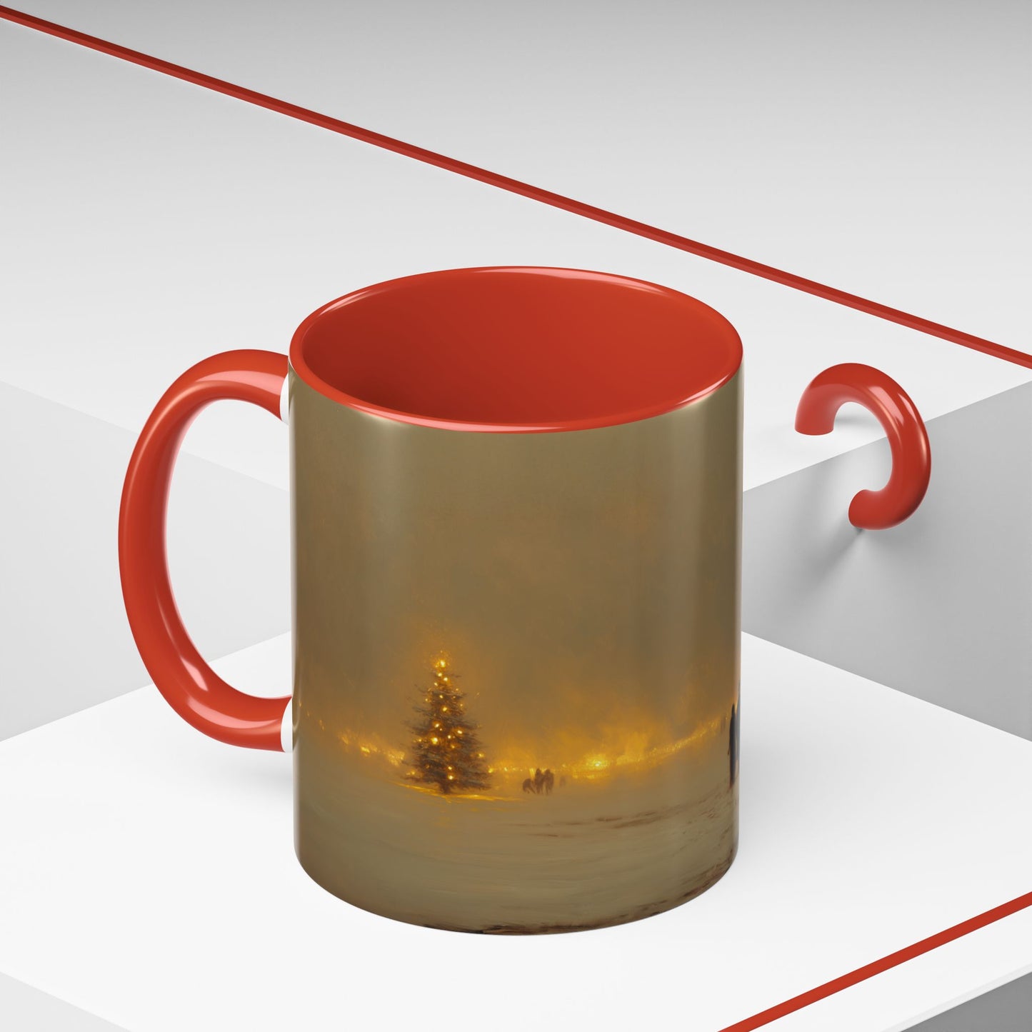 Romantic Christmas Mug (EU) - Classical Music Inspired Mug, Winter Wonderland Mug, Christmas Mug, Winter Mug, Christmas Lights Mug