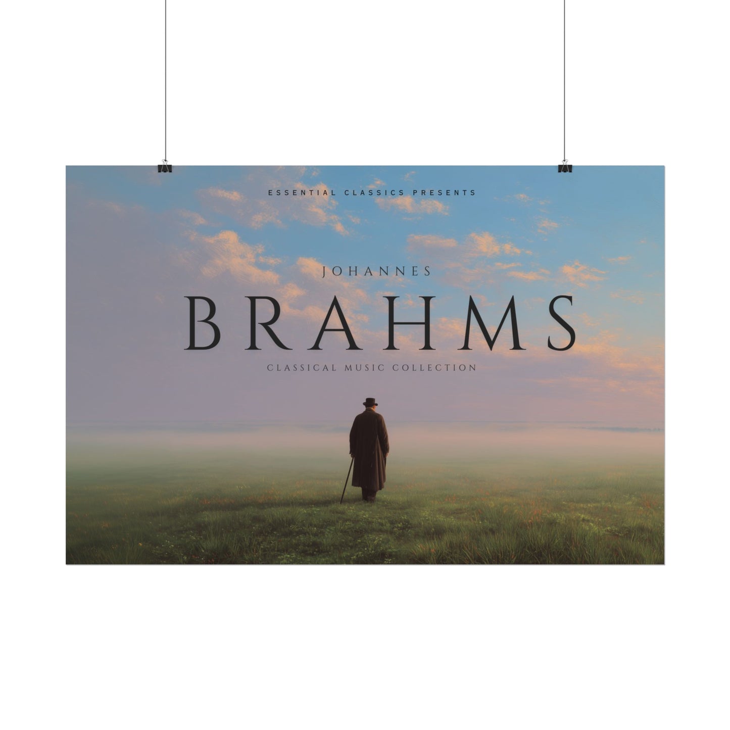 Johannes Brahms - Classical Music Print, Brahms Poster, Symphonic Music Print, Music Lovers Poster