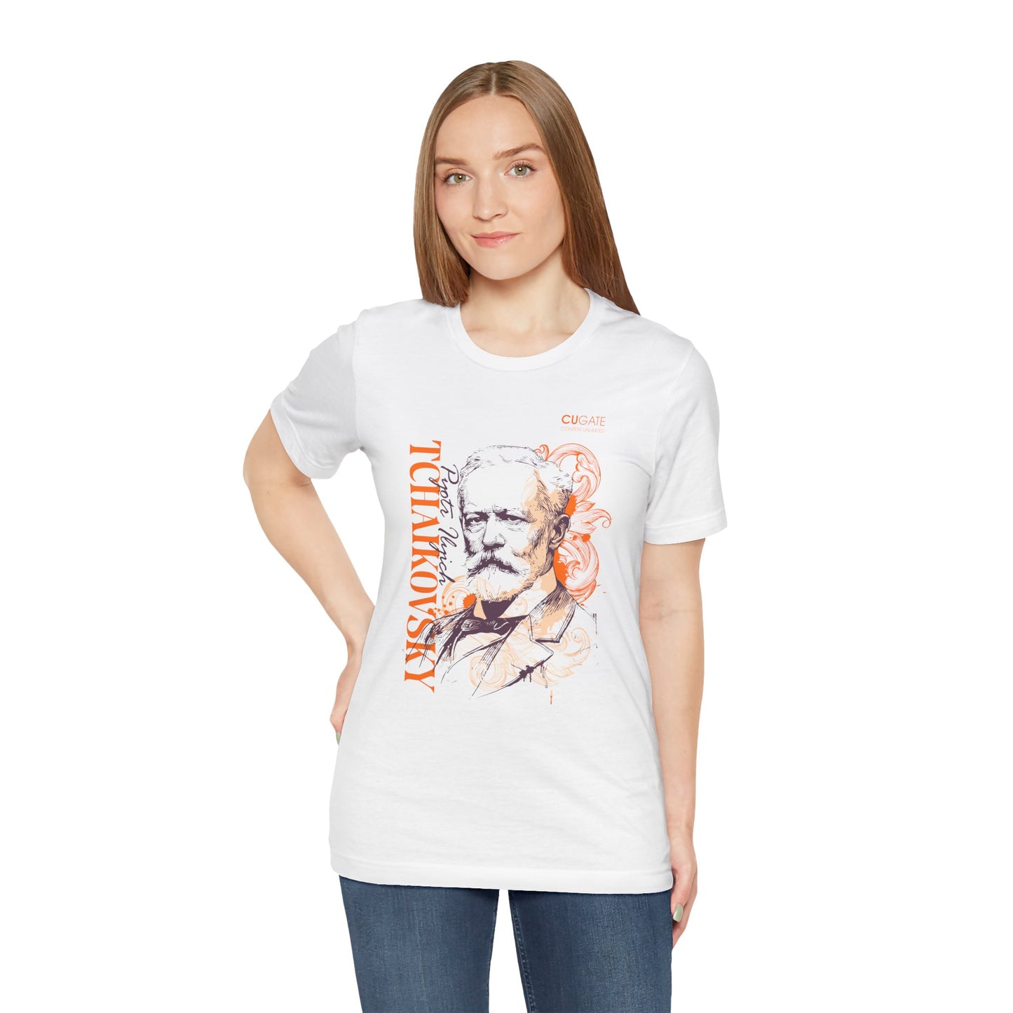 Tchaikovsky T-Shirt (Light): Classical Composer T-Shirt, Classical Music Shirt, Pyotr Ilyich Tchaikovsky Tribute Tee