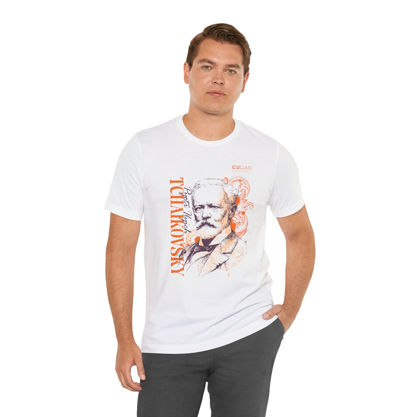 Tchaikovsky T-Shirt (Light): Classical Composer T-Shirt, Classical Music Shirt, Pyotr Ilyich Tchaikovsky Tribute Tee