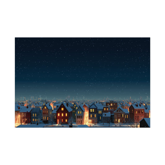 Without Words: Happy New Year - Classical Music Celebration Poster, Night Sky Print, Starry Night Poster, New Year's Resolution Poster