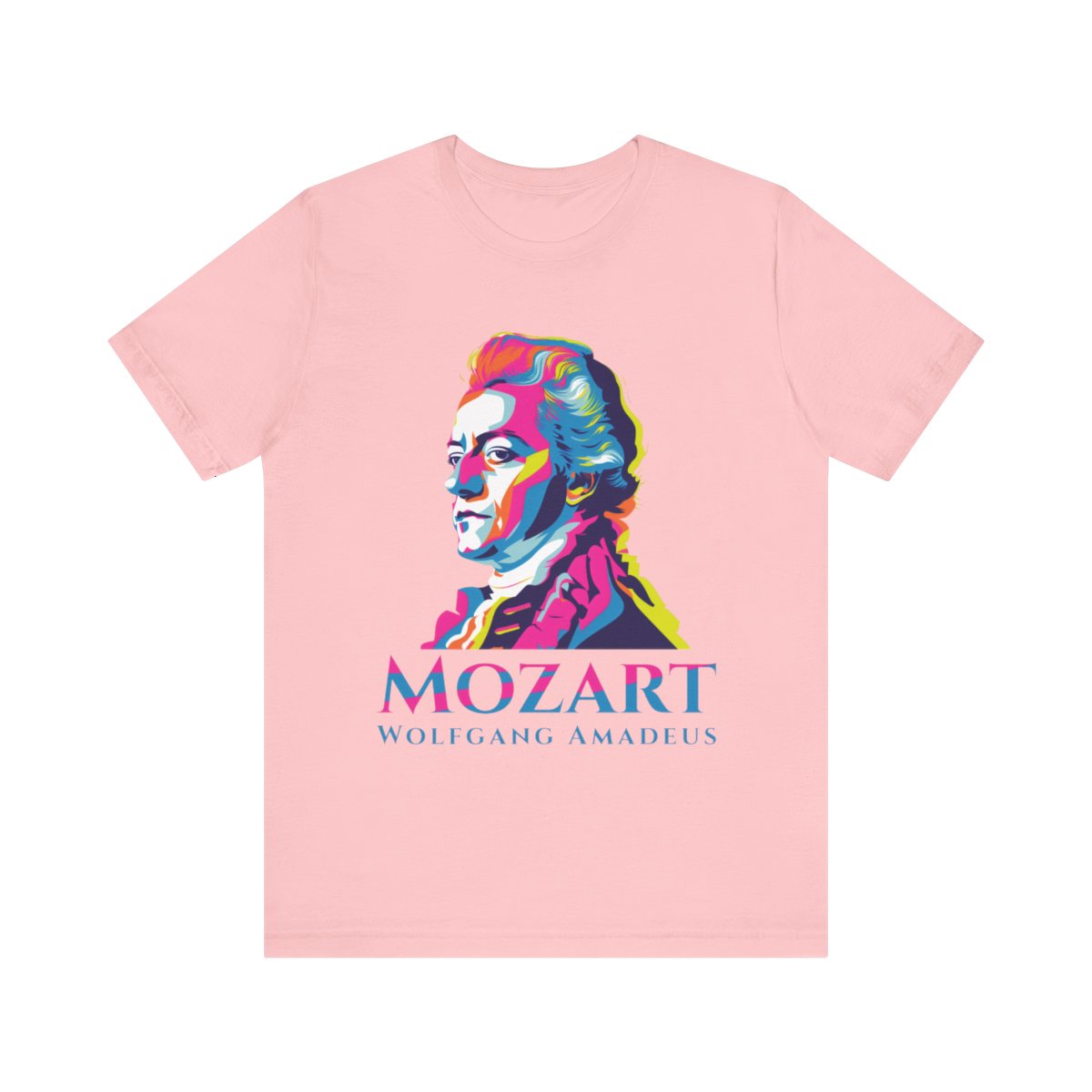 Wolfgang Amadeus Mozart T-Shirt Latin Music T-Shirt Gift for Mozart Lovers, Gift for Classical Music Lovers Mozart Printed T-Shirt