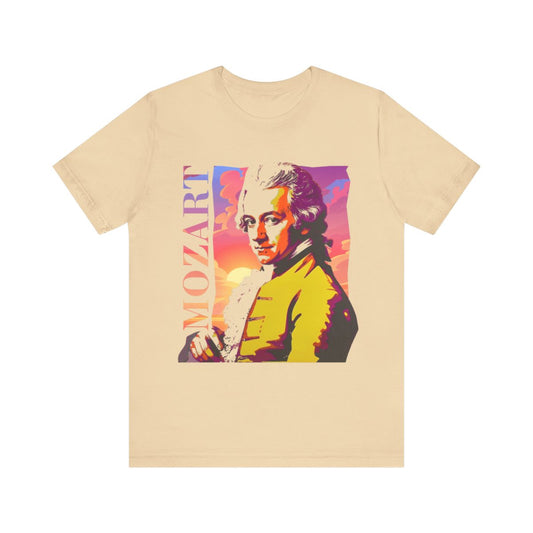 Wolfgang Amadeus Mozart T-Shirt Latin Music T-Shirt Gift for Mozart Lovers, Gift for Classical Music Lovers Mozart Printed T-Shirt