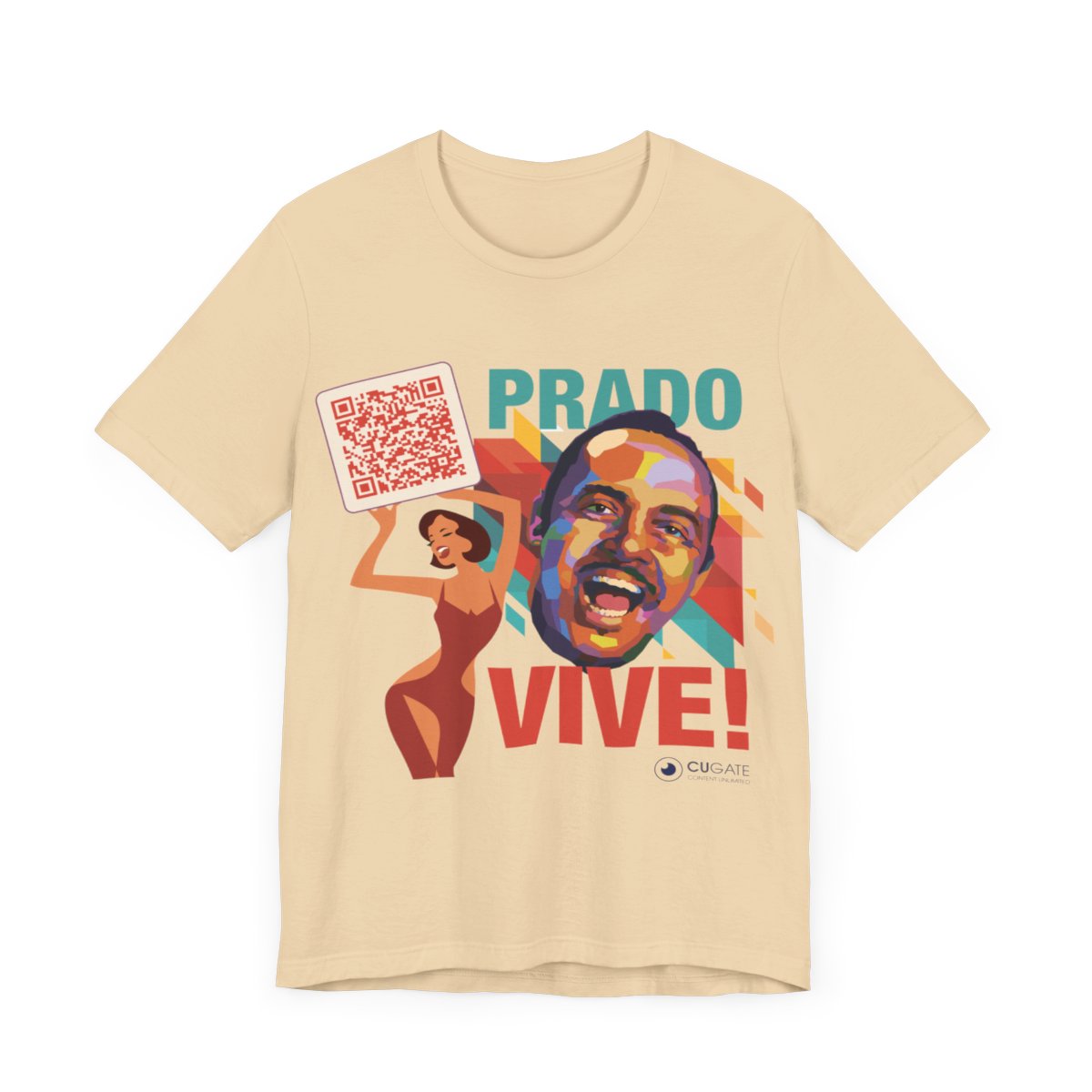 Mambo - Prado Vive T-Shirt, Mambo T-Shirt Latin Music T-Shirt (QR-Playlist Included)