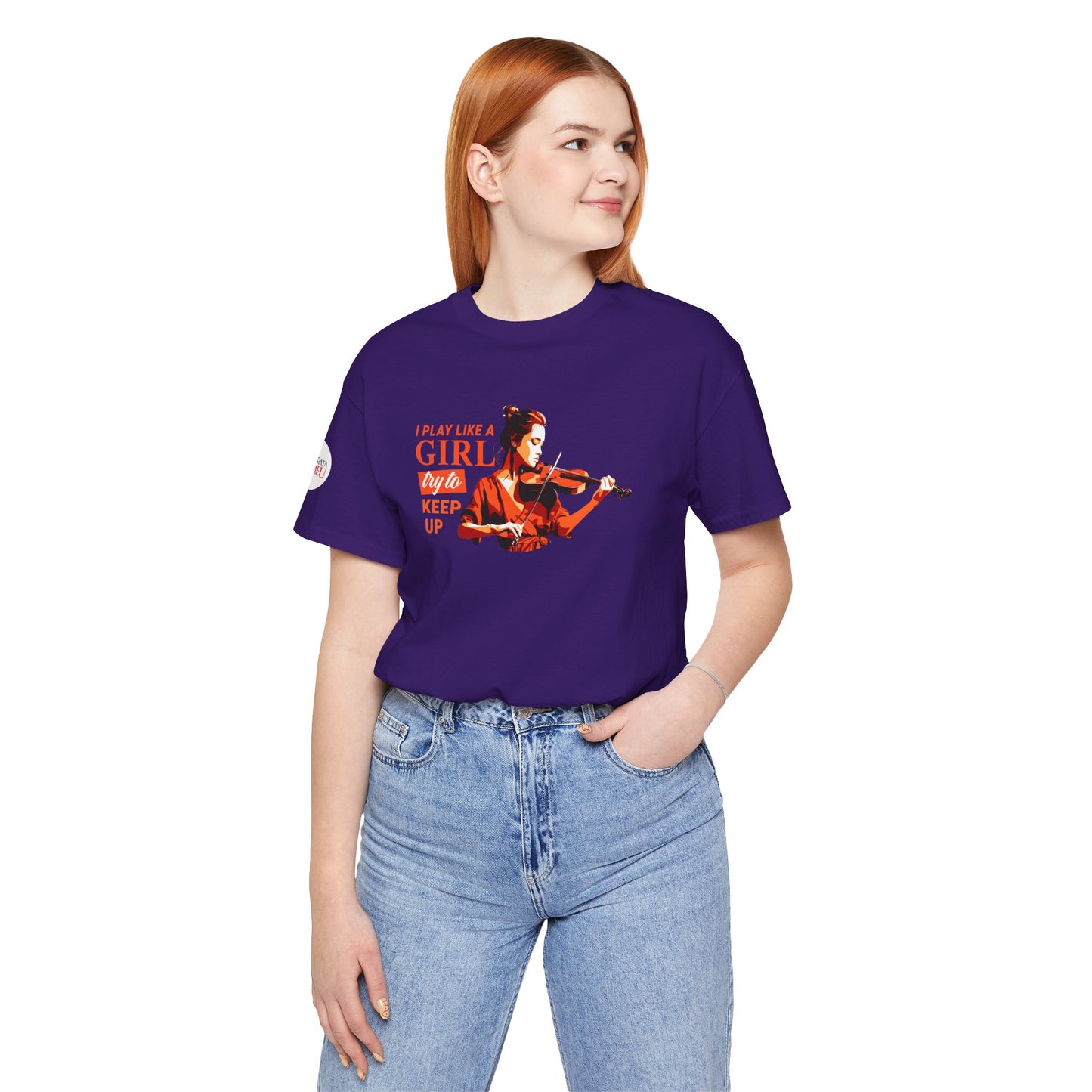 Play like a Girl - Violin T-Shirt: Camerata Romeu Shirt, Play like a Girl T-Shirt, Orchestra Shirt, Female Musician Shirt, Violin Tee