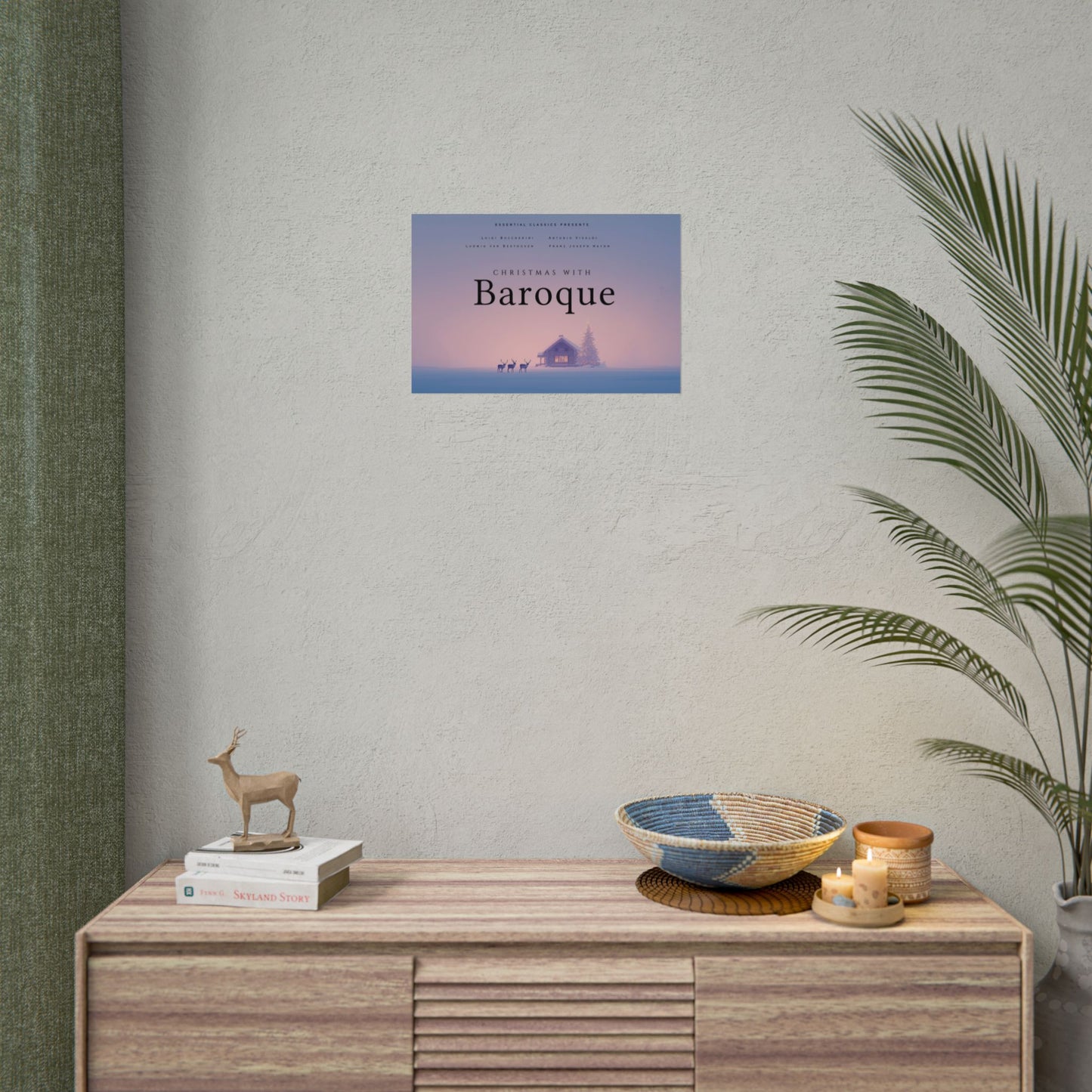 Christmas with Baroque - Winter Print, Holiday Print, Christmas Poster, Classical Music Print, Winter Morning Poster