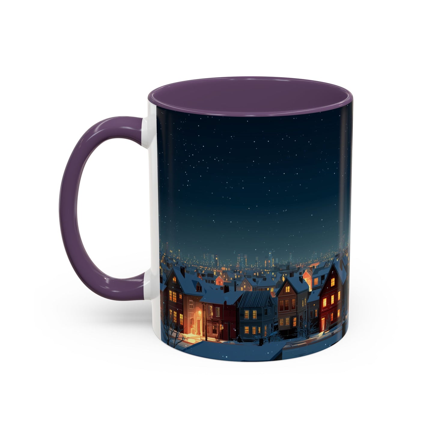 Happy New Year Mug (USA) - Classical Music Celebration Mug, Night Sky Mug, Starry Night Mug, New Year's Resolution Mug