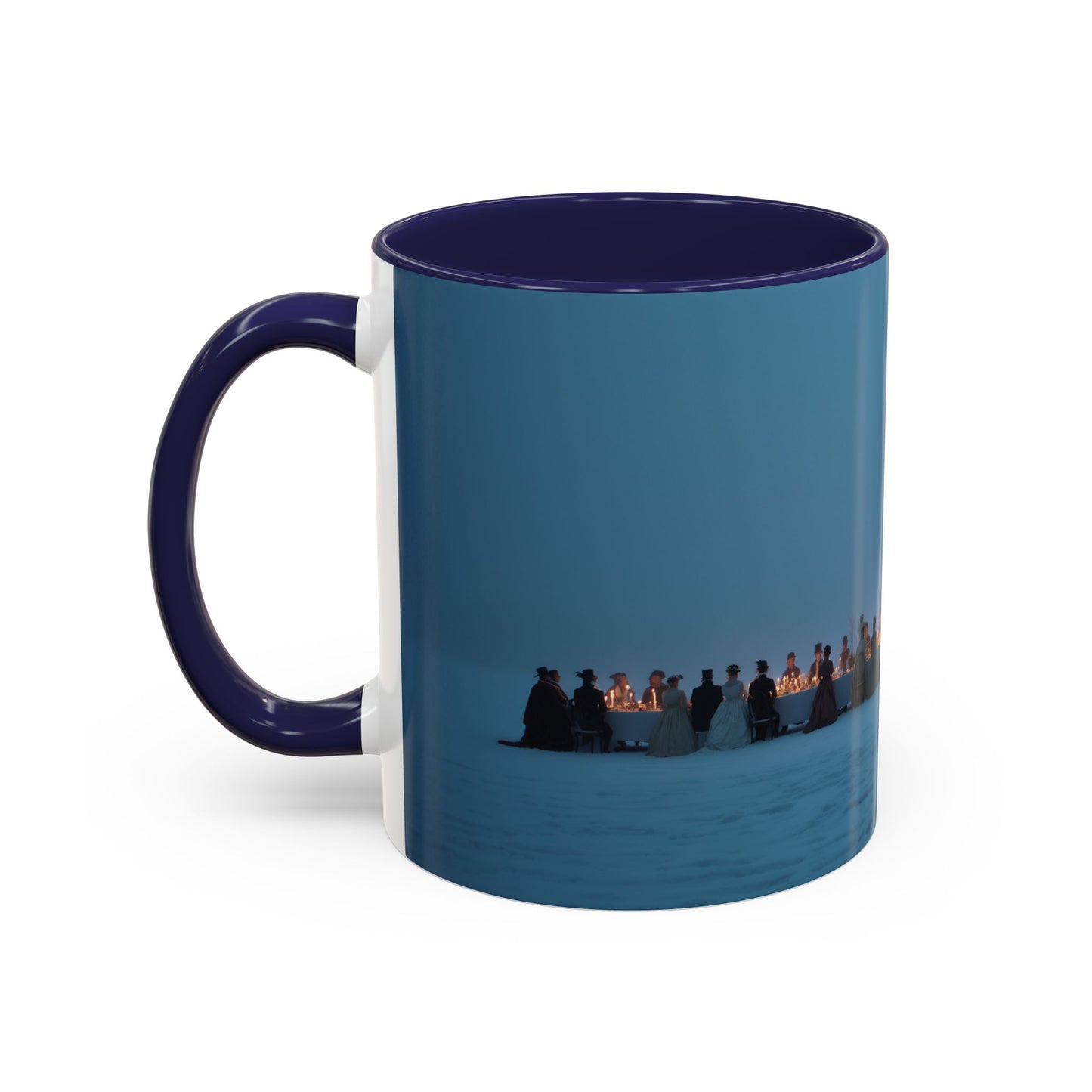 Christmas Dinner Mug (USA) - Holiday Mug, Elegant Classical Music Mug, Community Mug, Celebration Mug, Holiday Traditions Mug