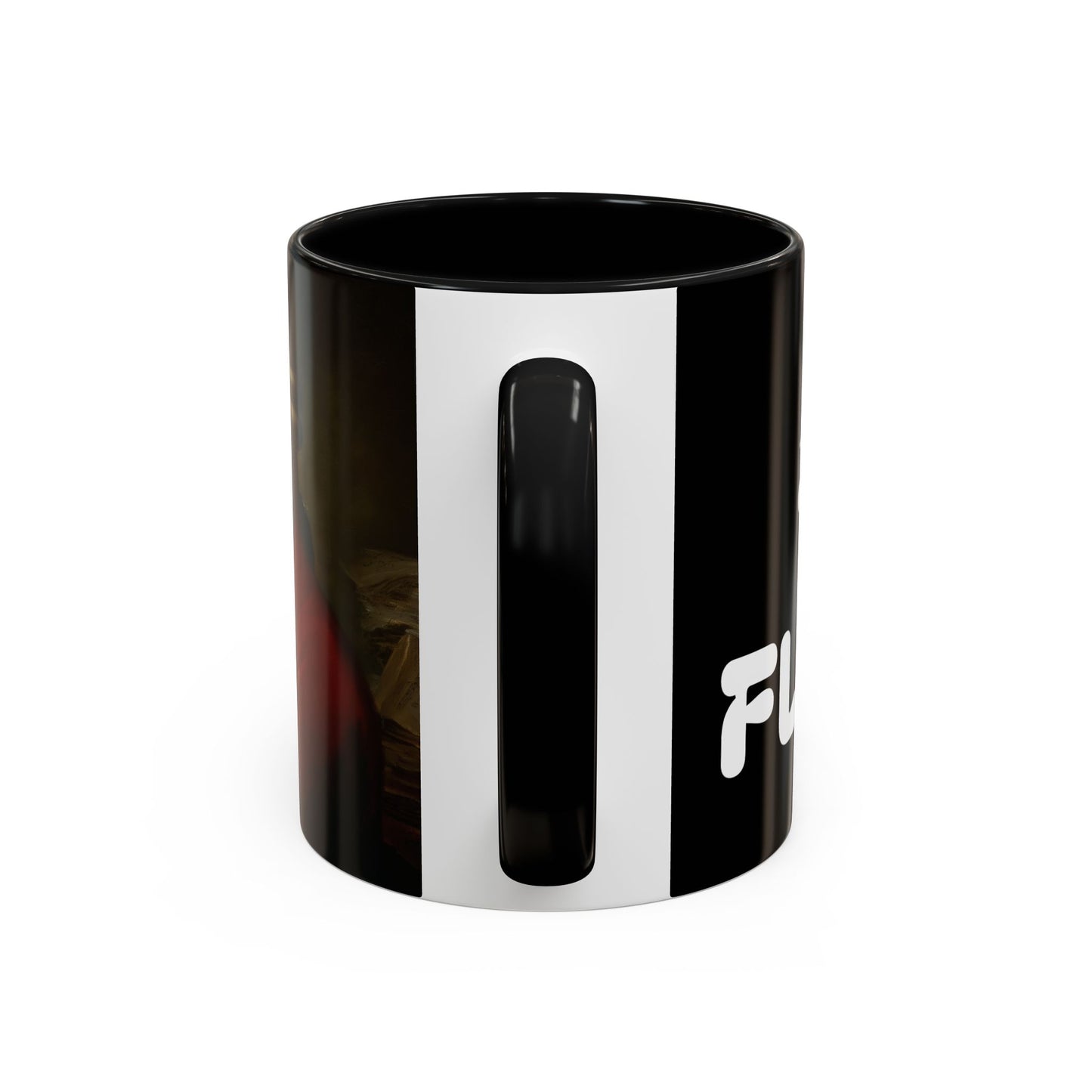 Two Flutes Mug in Black (USA) - Mozart Flute Quote Mug, Mozart Mug, Classical Music Mug, Funny Mozart Quote