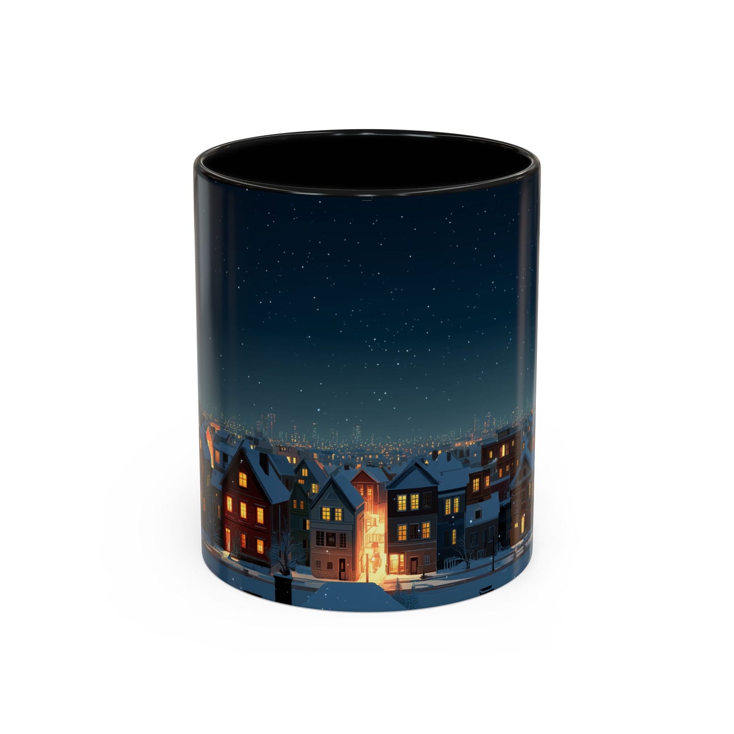 Happy New Year Mug (EU) - Classical Music Celebration Mug, Night Sky Mug, Starry Night Mug, New Year's Resolution Mug