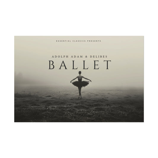 Classical Ballet Print - Ballet Lovers Poster, Dreamy Dance Print, Elegant Dance Poster, Adolphe Adam & Léo Delibes Inspired Print