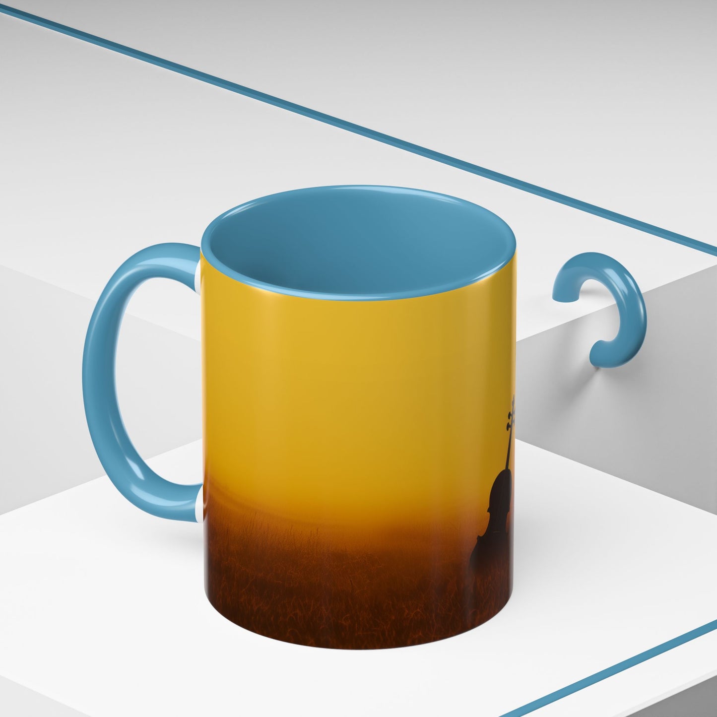 Summer & Strings Mug (EU) - Classical Violin Poster, Summer Print, Classical Music Print, Calm Music Poster, Stings Lovers Print