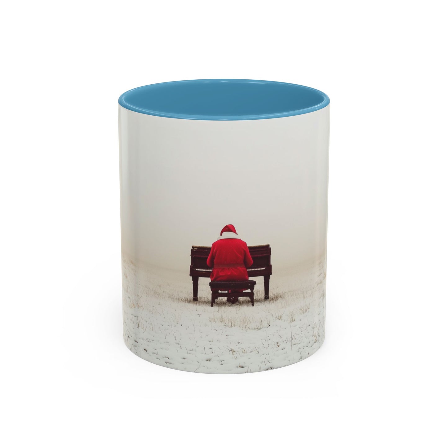 Mozart Christmas Mug (USA) - Santa Mug, Santa Playing Piano Mug, Holiday Mug, Christmas Mug, Winter Mug, Mozart Holiday Mug