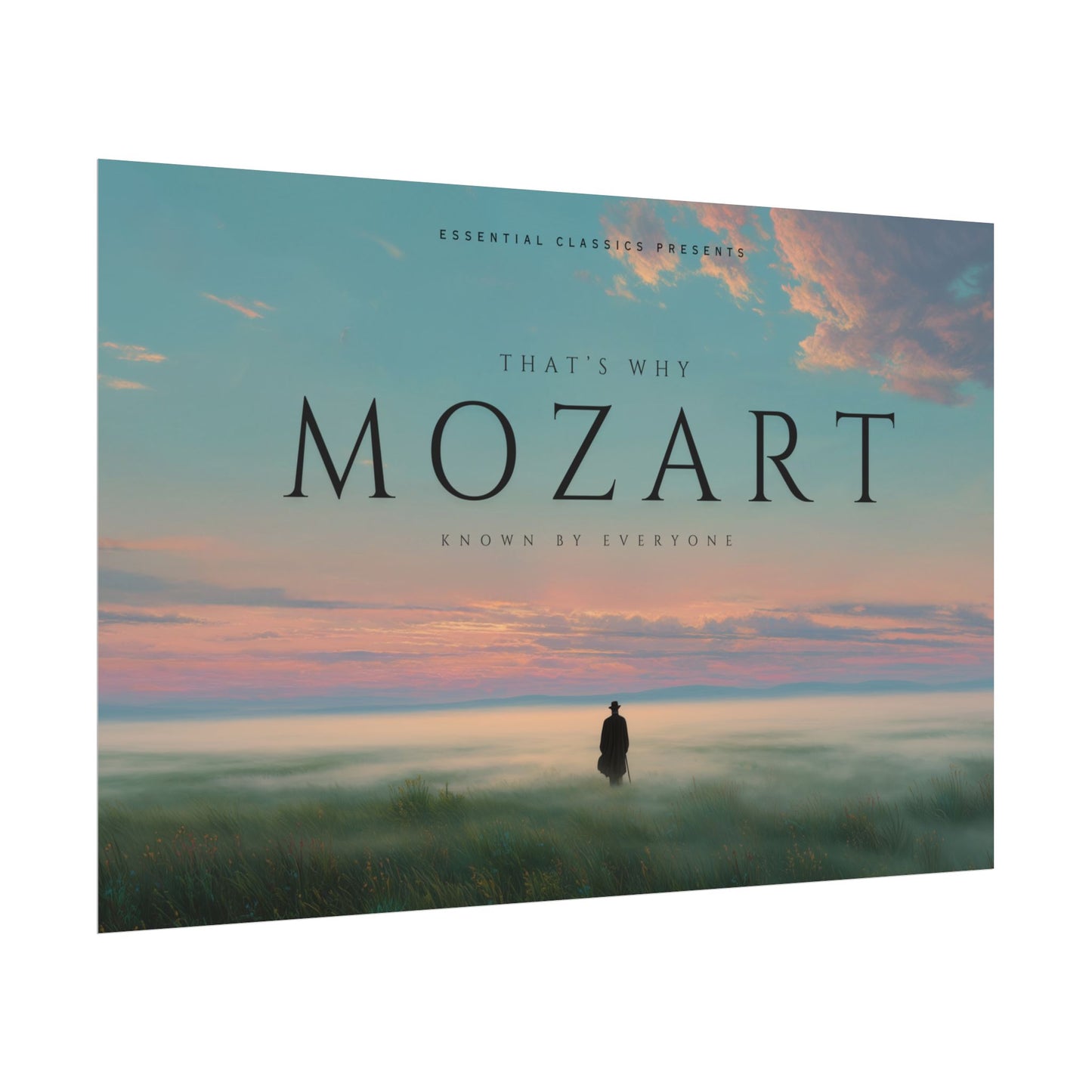 Everyone Knows Mozart - Mozart Print, Inspired by Mozart Poster, Classical Music Print, Celebrate Mozart Poster