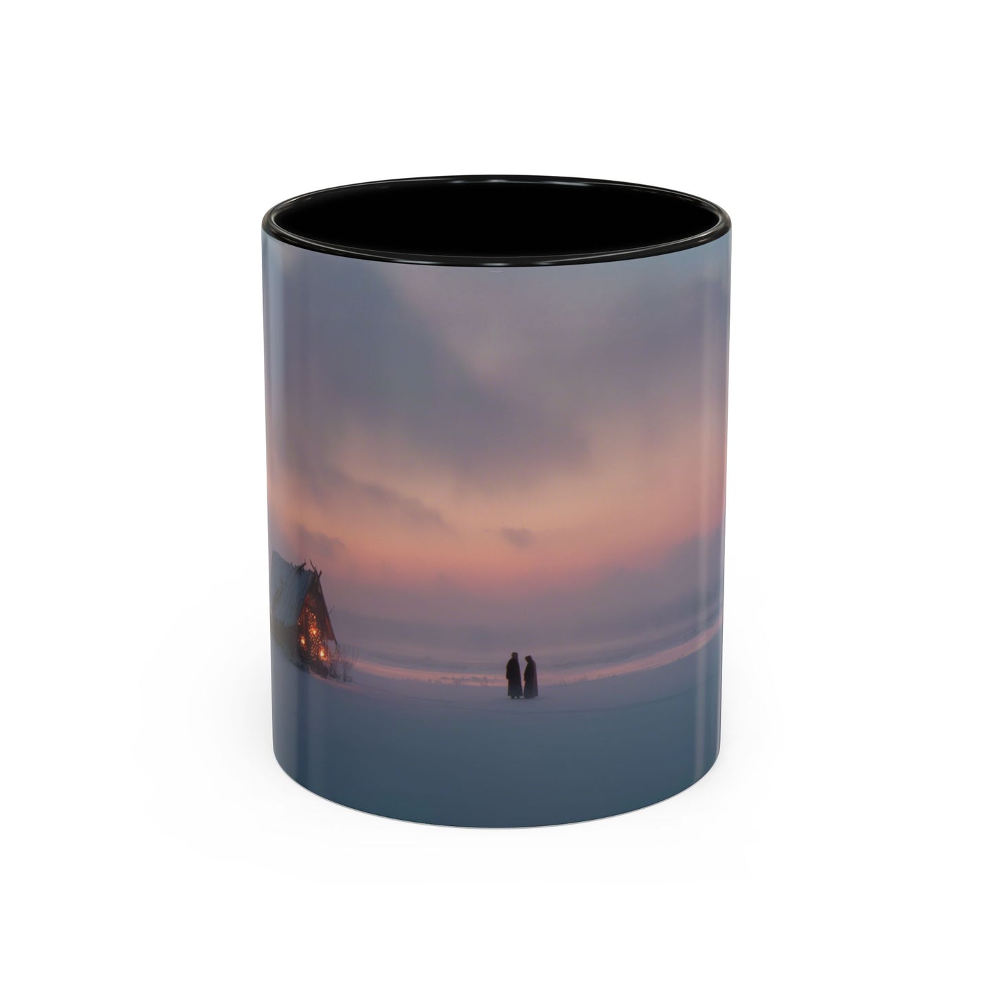 Classical December Mug (USA) - Winter Mug, Winter Sunrise Mug, Peaceful Landscape Mug, Holiday Decor Mug