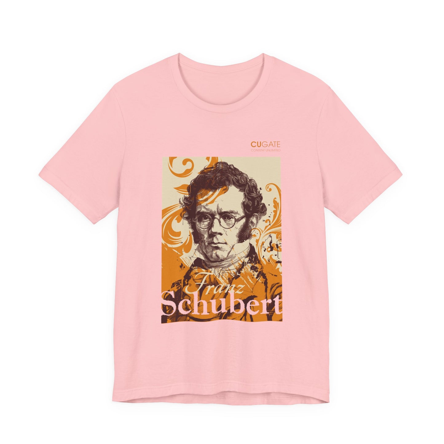 Schubert T-Shirt (Light): Classical Composer T-Shirt, Classical Music Shirt, Franz Schubert Tribute Tee