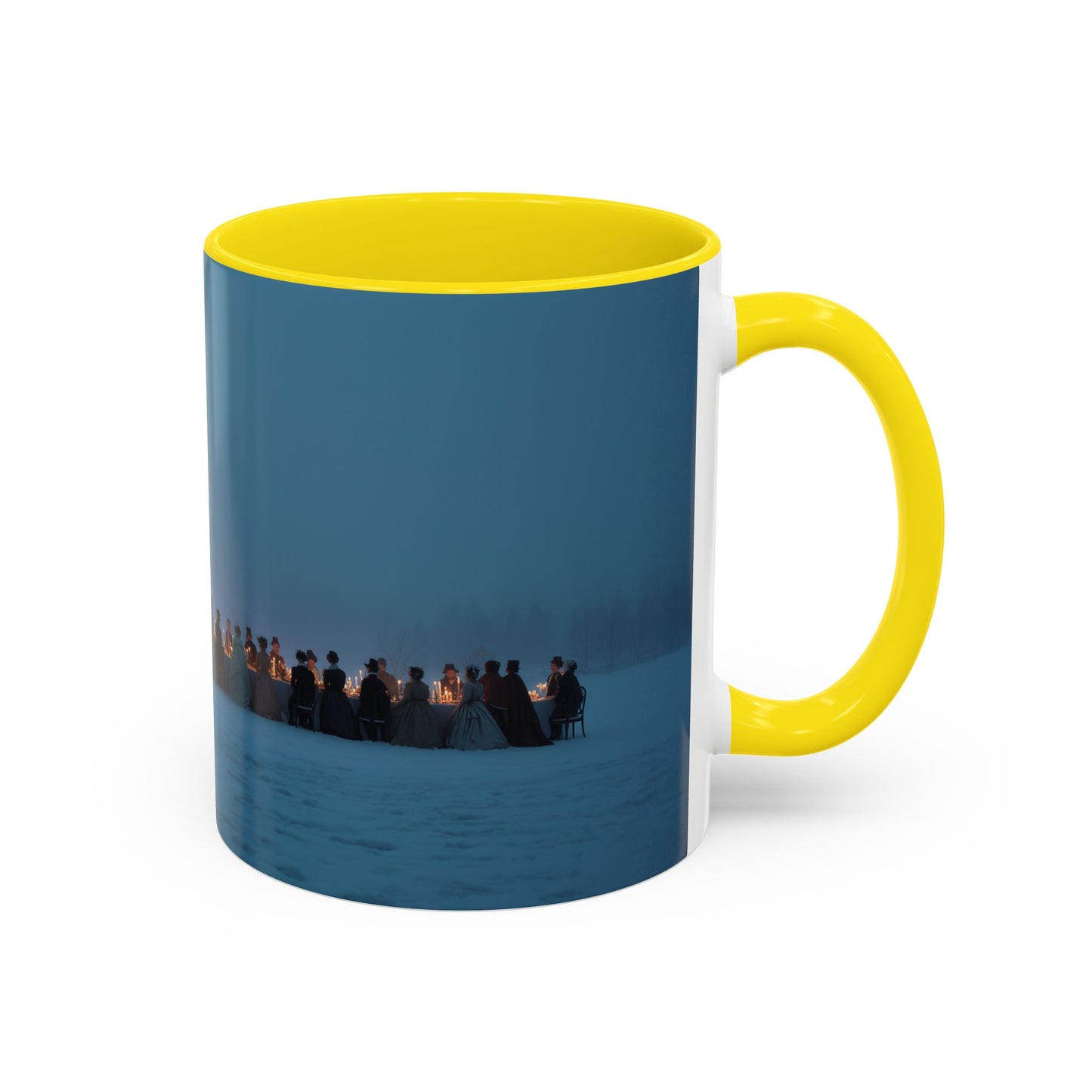 Christmas Dinner Mug (EU) - Holiday Mug, Elegant Classical Music Mug, Community Mug, Celebration Mug, Holiday Traditions Mug
