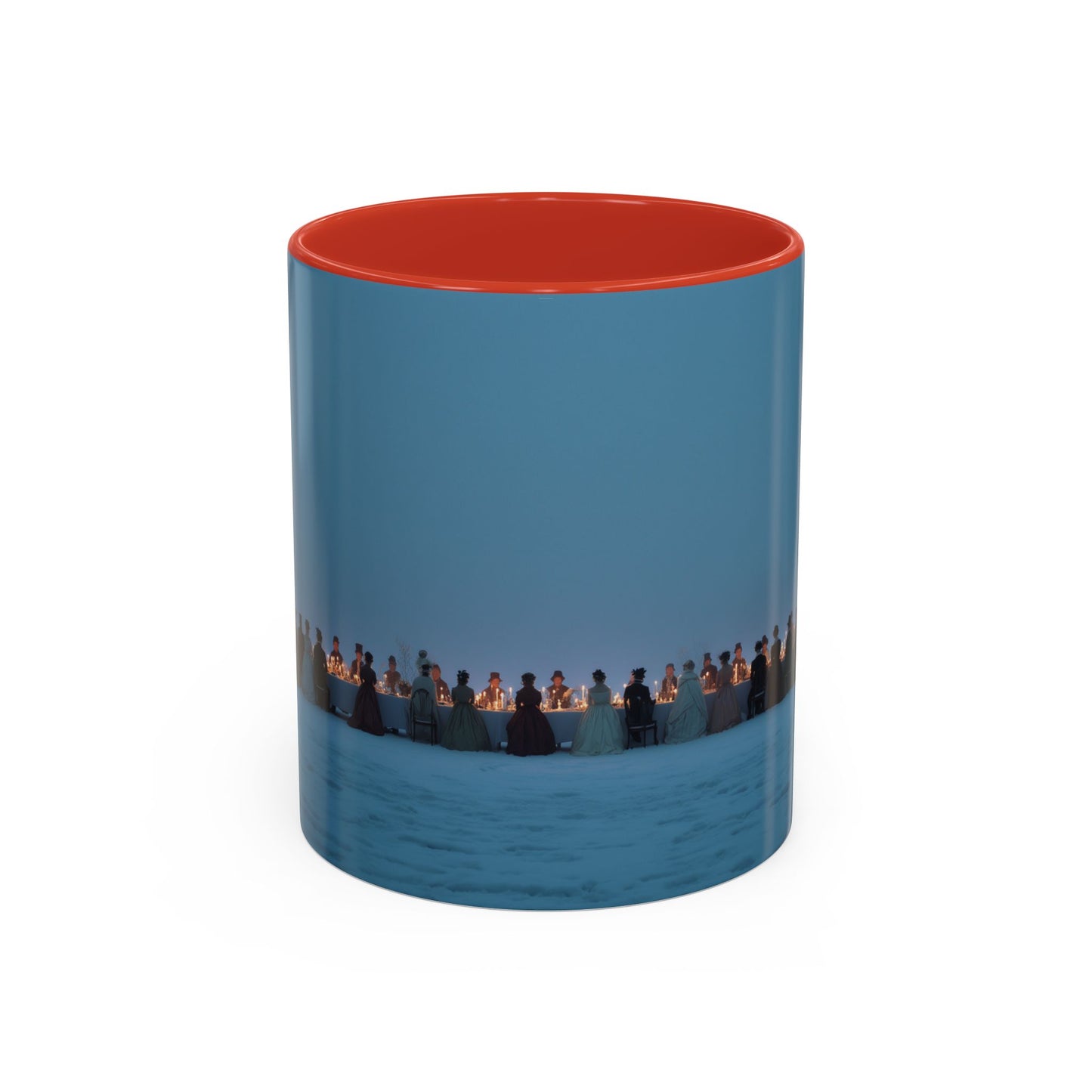 Christmas Dinner Mug (USA) - Holiday Mug, Elegant Classical Music Mug, Community Mug, Celebration Mug, Holiday Traditions Mug