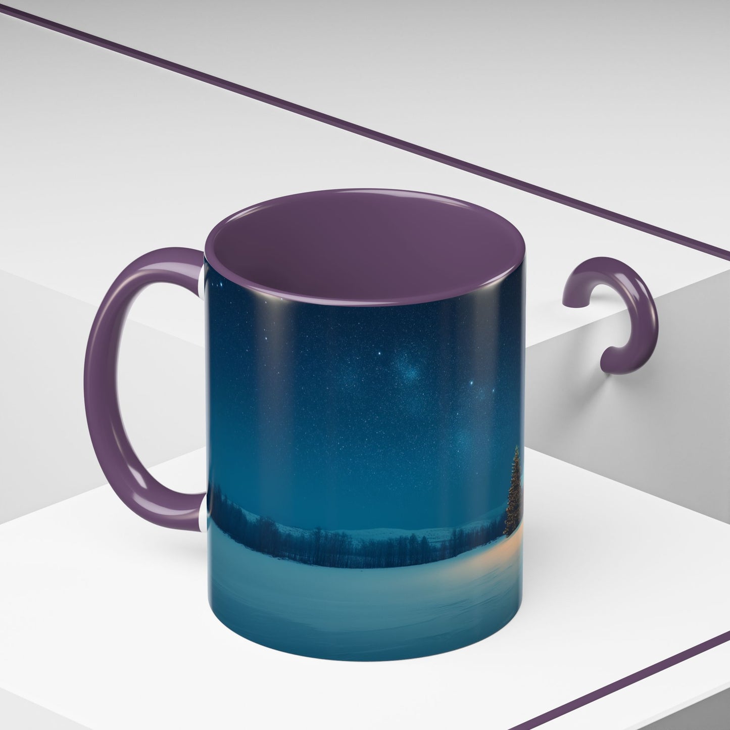 Classical Christmas Mug (EU)- Winter Hut Mug, Christmas Mug, North Pole Mug, Classical Music Mug, Christmas Decor Mug