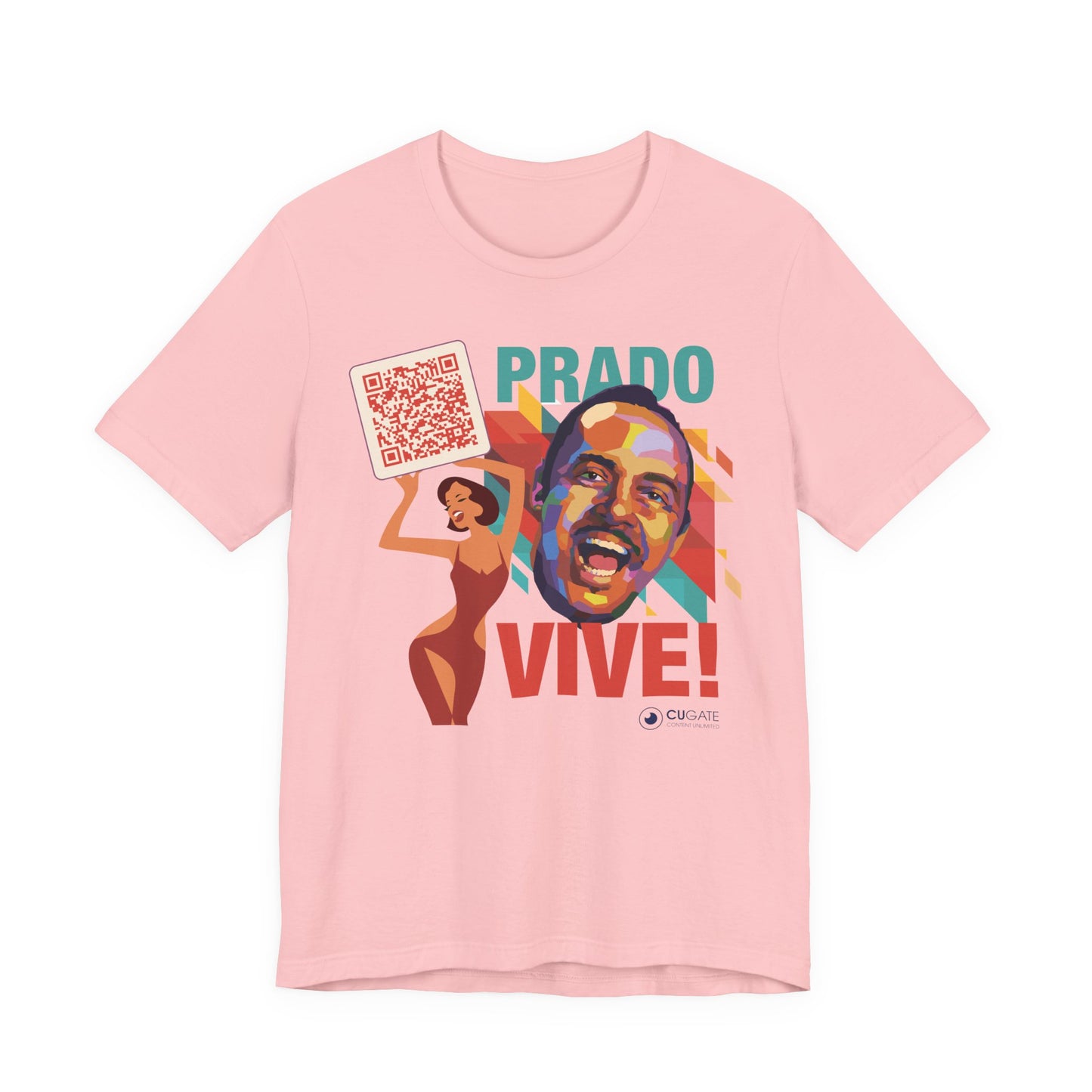 Prado Vive T-Shirt- Mambo T-Shirt, Latin Music T-Shirt (QR-Playlist Included), Playlist Tee