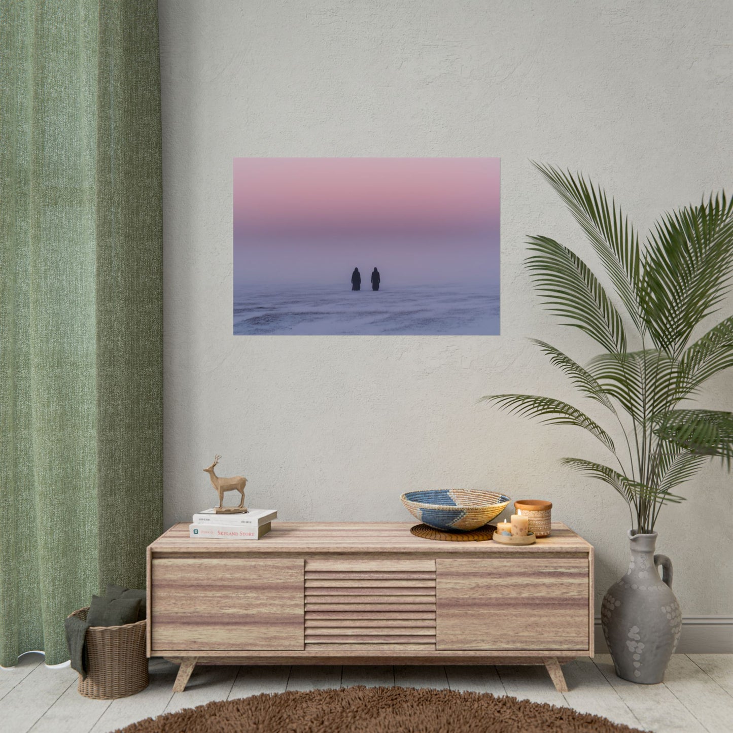 Without Words: Best of Modest Mussorgsky Art Print- Winter Art Poster, Russian Composer Print, Sunrise and Sunset Poster