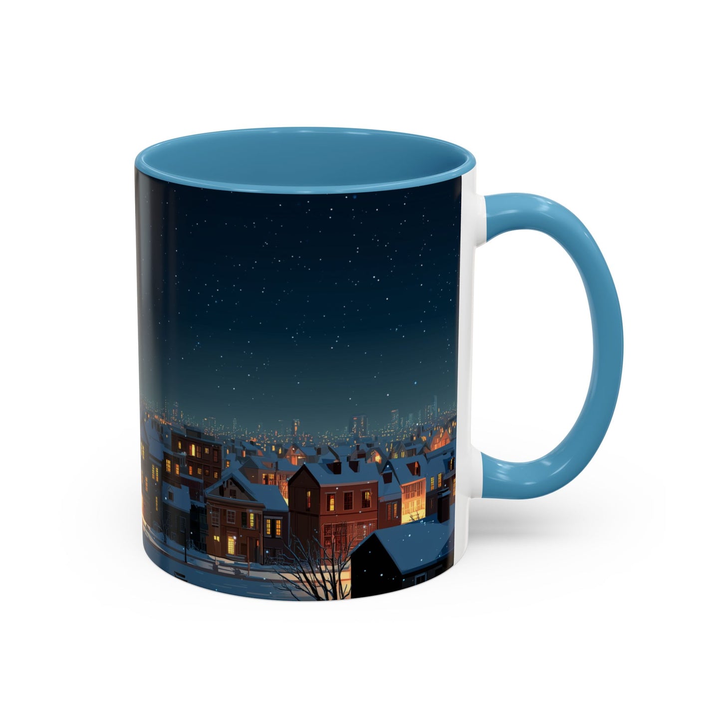 Happy New Year Mug (EU) - Classical Music Celebration Mug, Night Sky Mug, Starry Night Mug, New Year's Resolution Mug
