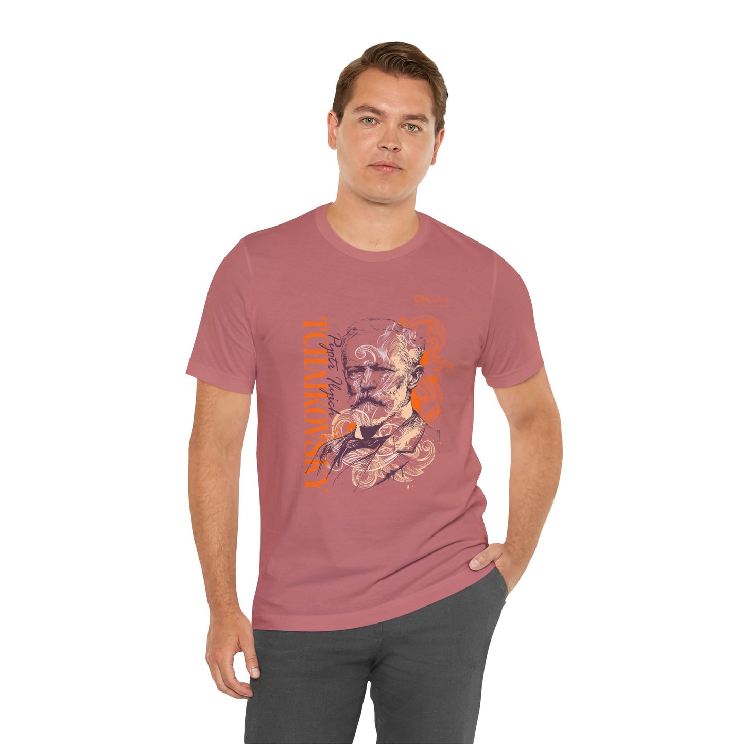 Tchaikovsky T-Shirt (Light): Classical Composer T-Shirt, Classical Music Shirt, Pyotr Ilyich Tchaikovsky Tribute Tee