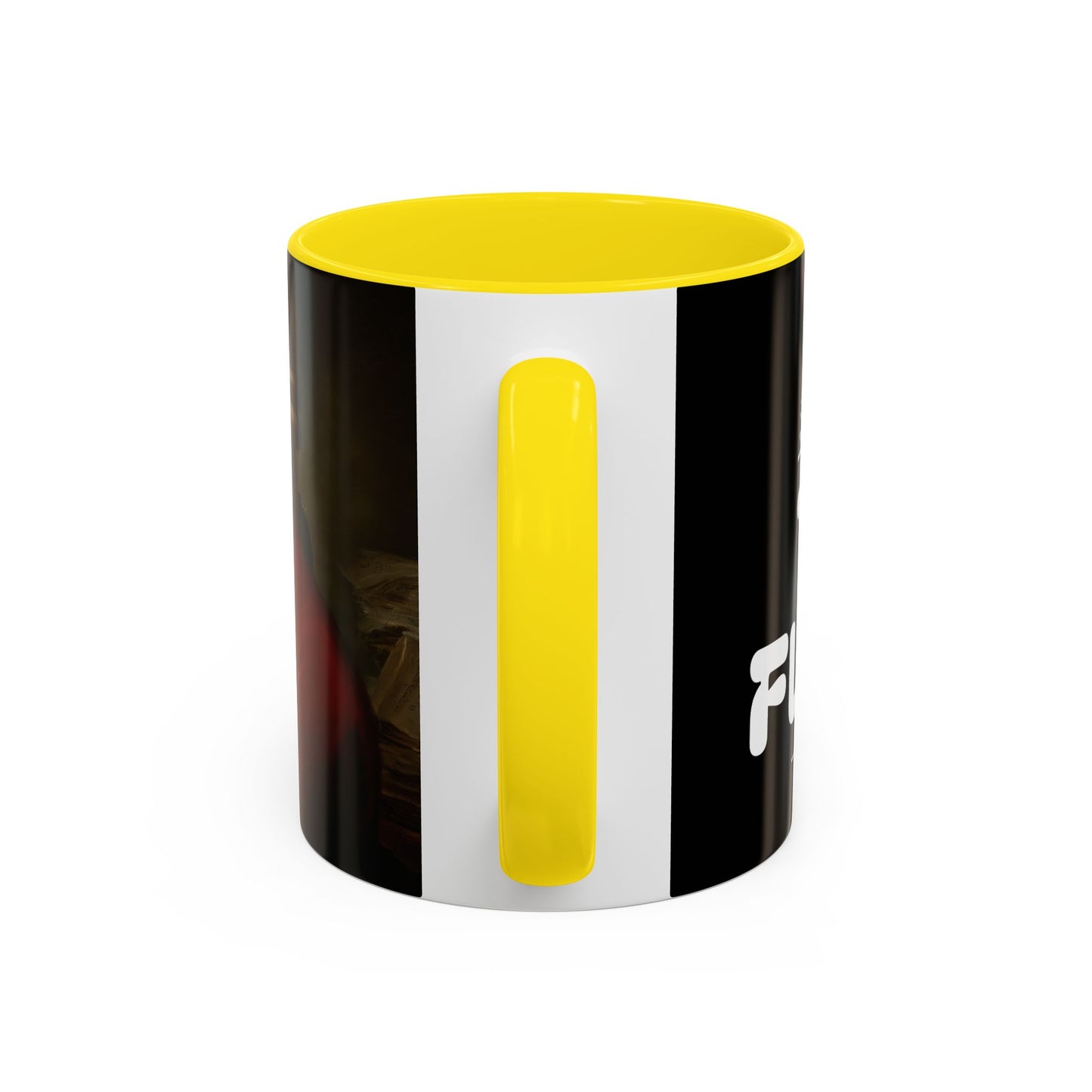 Two Flutes Mug in Black (EU) - Mozart Flute Quote Mug, Mozart Mug, Classical Music Mug, Funny Mozart Quote