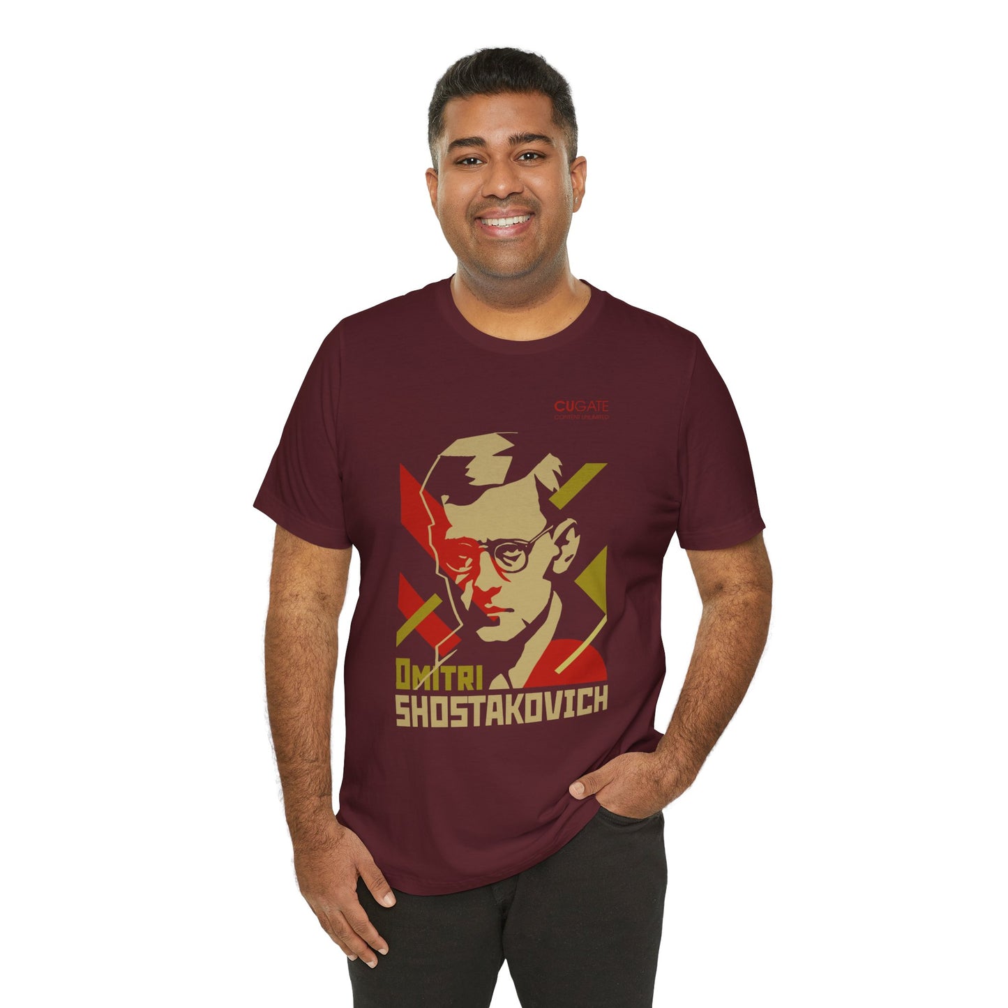 Shostakovich T-Shirt (Dark): Classical Composer T-Shirt, Classical Music Shirt, Dmitri Shostakovich Tribute Tee